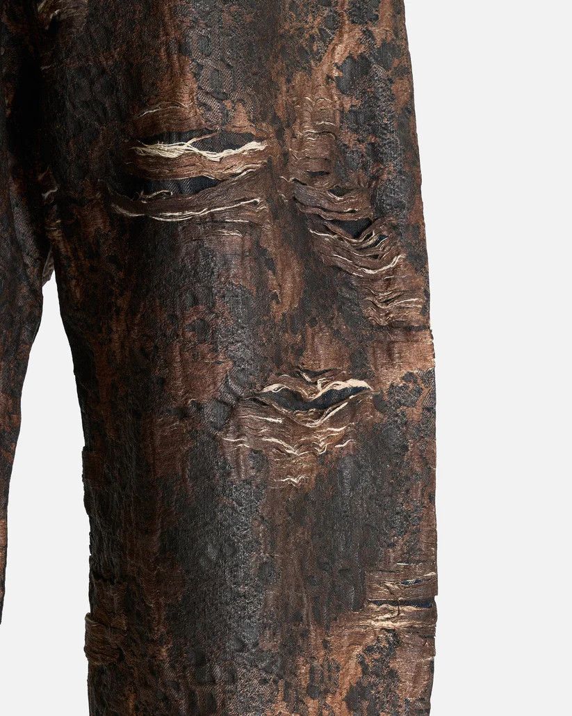 Acne Studios o1s1v1r1oon0825 Distressed Monogram Jeans in Brown Size US 32 / EU 48 - 5 Thumbnail