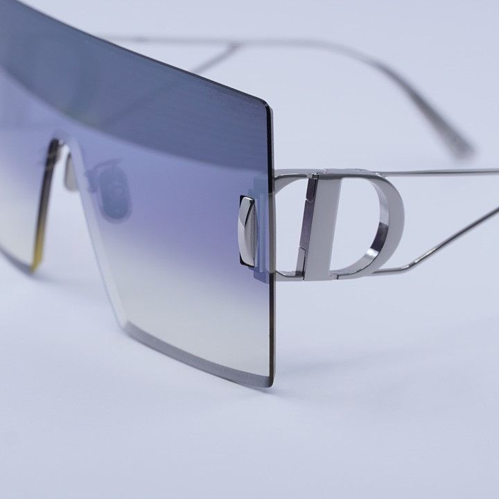 Dior Dior 30MONTAIGNE M1U F0A6 Rimless Sunglasses Silver Shield Size ONE SIZE - 3 Thumbnail