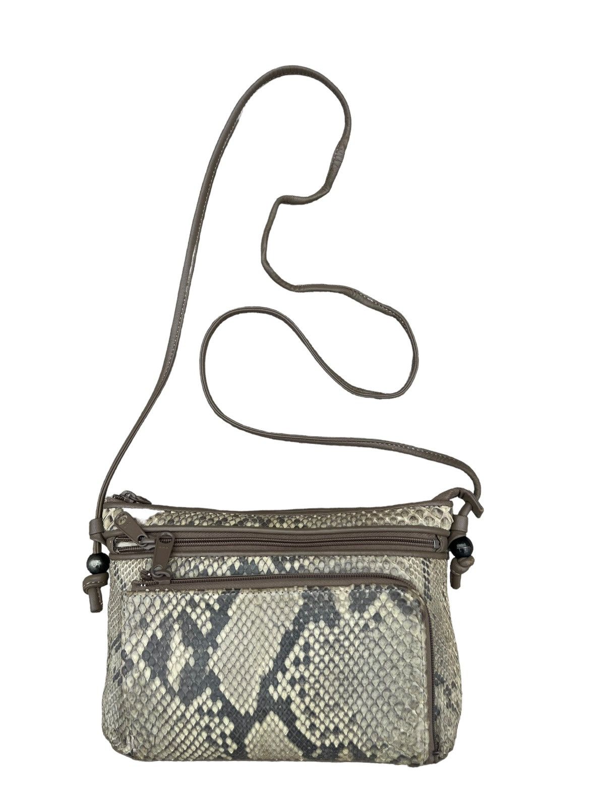 Leather Vintage Arukan Japan Python Snakeskin Leather Bag Mini Size ONE SIZE - 1 Thumbnail