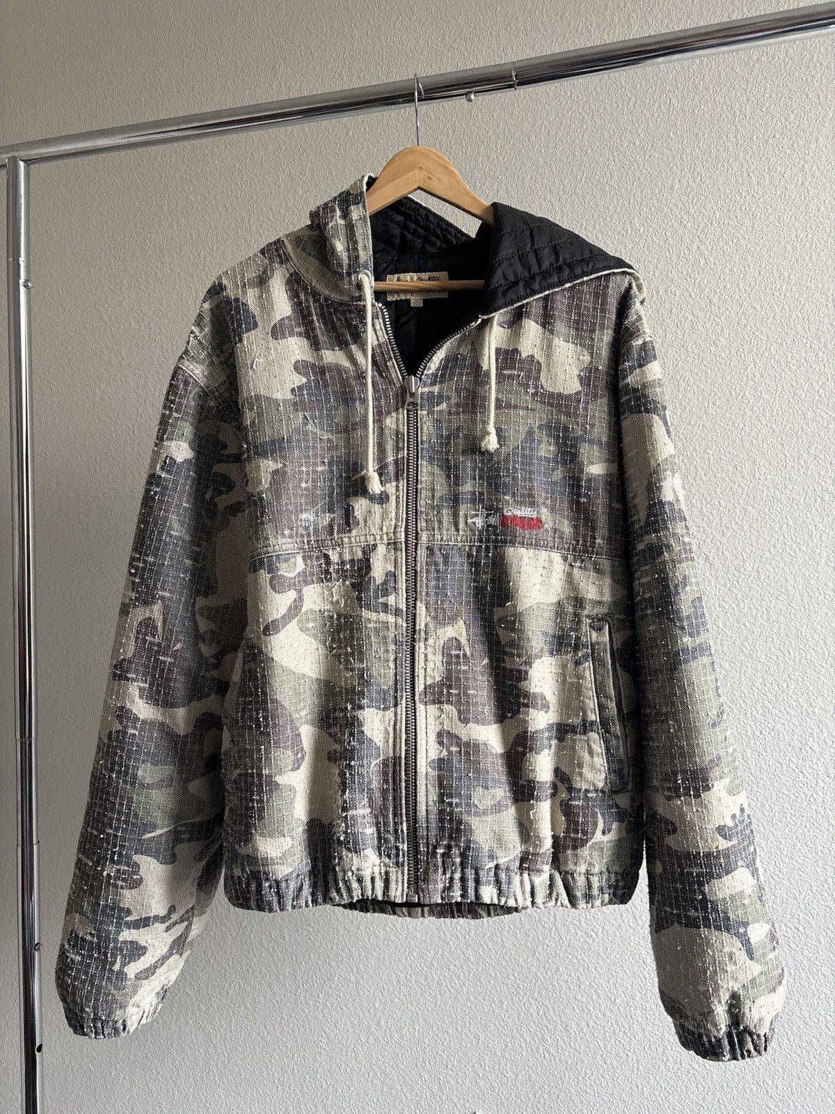 Stussy × Wtaps Early 00s Stussy x Wtaps Fireman Jacket | Grailed