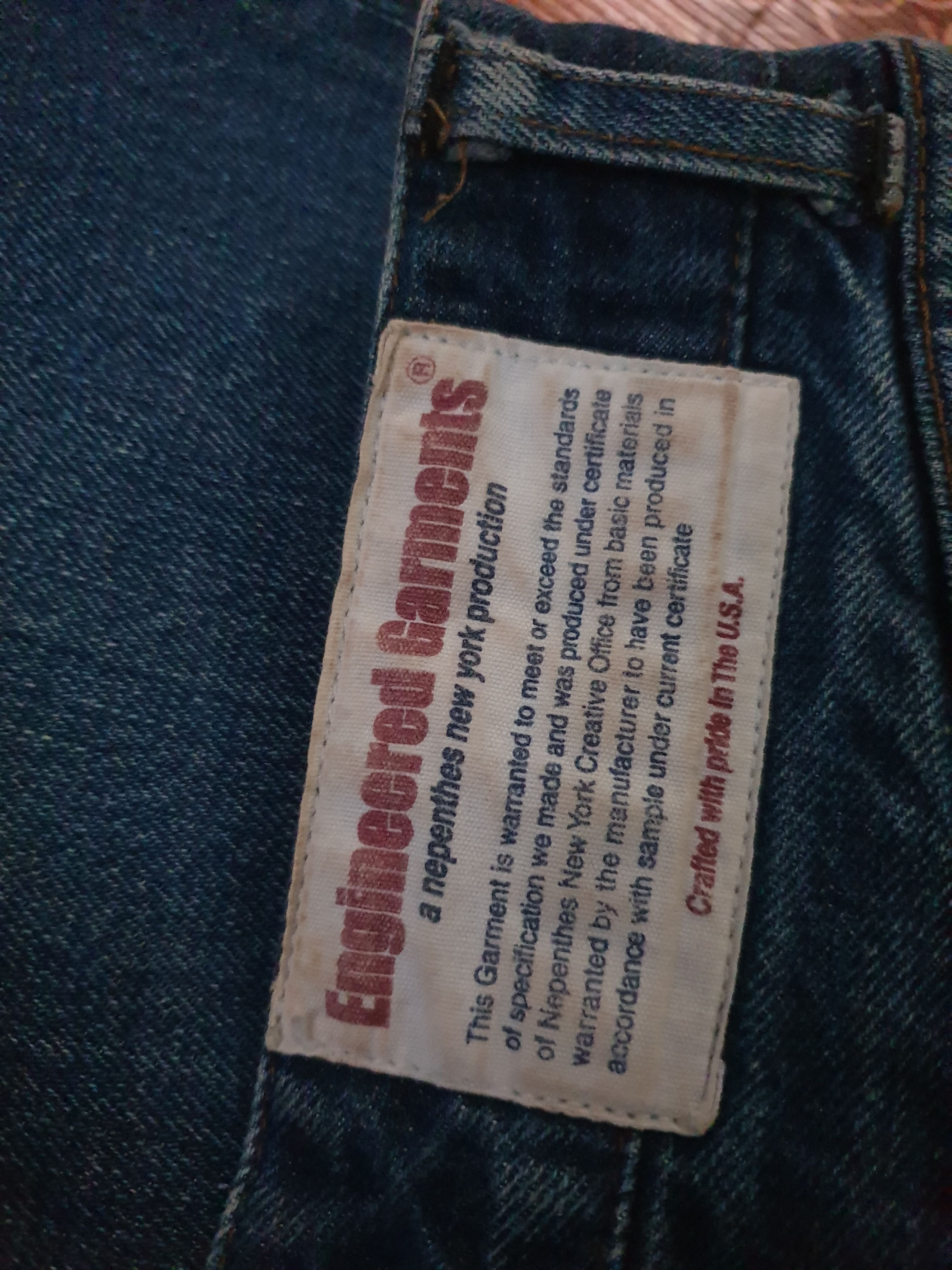 Engineered Garments 💥Engineered garments Made in USA denim pant Size US 34 / EU 50 - 4 Thumbnail