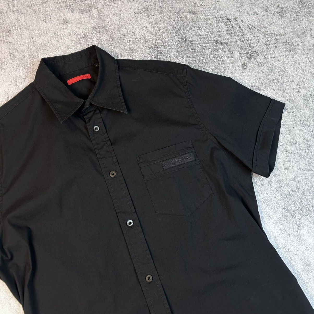 Prada Prada Black short sleeve shirt with logo Size US M / EU 48-50 / 2 - 5 Thumbnail
