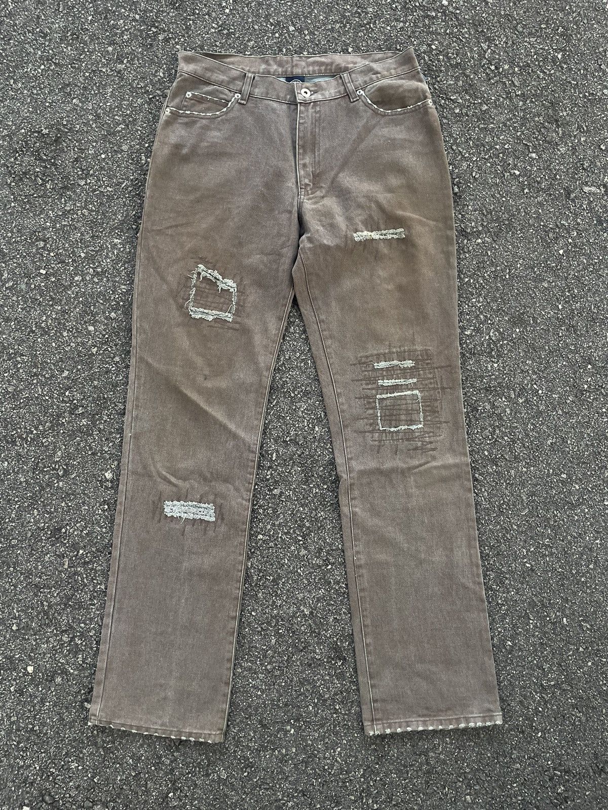 Japanese Brand × Seditionaries Straight Cut Distressed Denim Pant Size US 32 / EU 48 - 1 Thumbnail