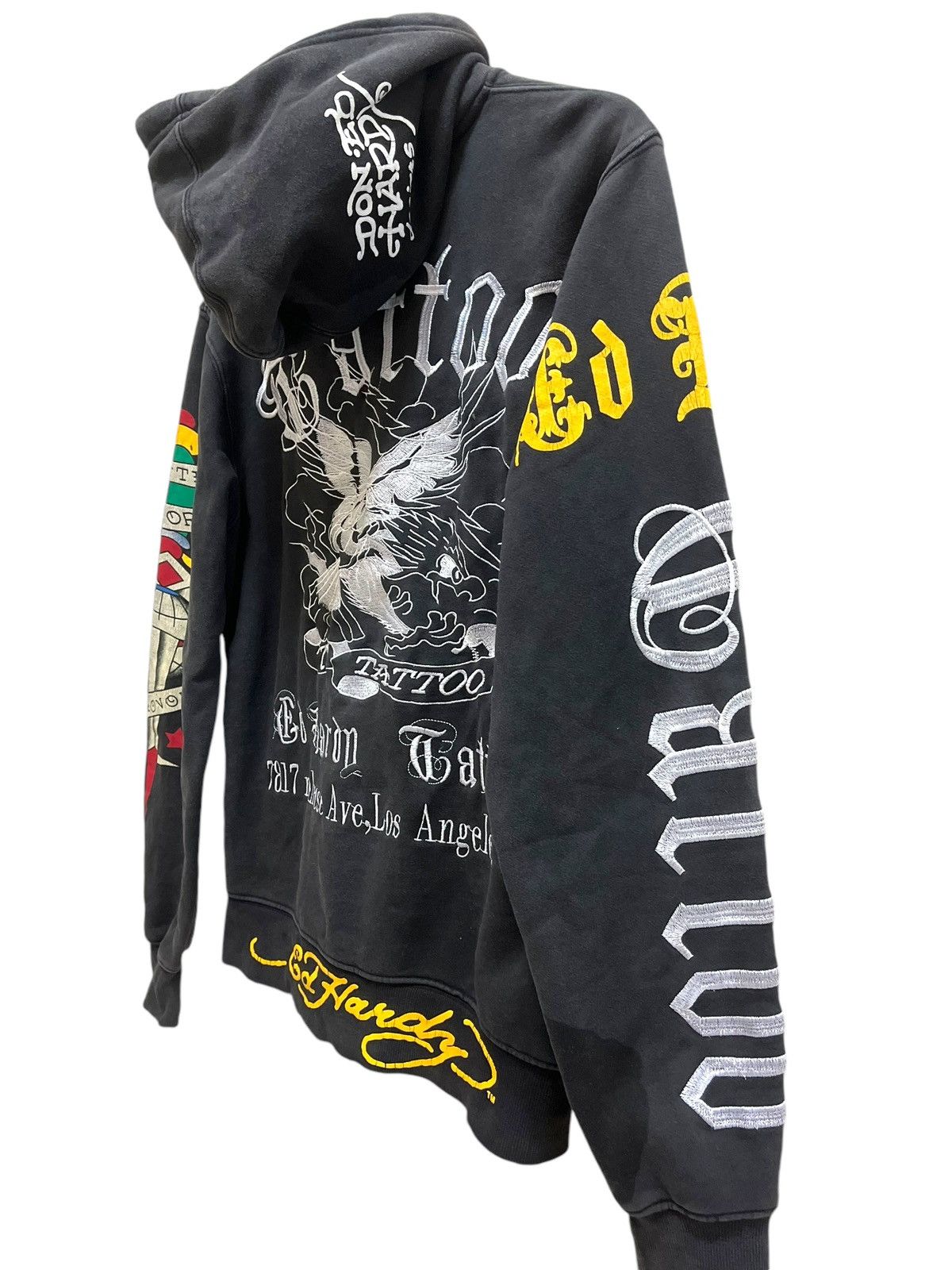 Ed Hardy Iconic Ed Hardy Embroidered Tatoo Los Angeles Hoodie Size US L / EU 52-54 / 3 - 8 Thumbnail