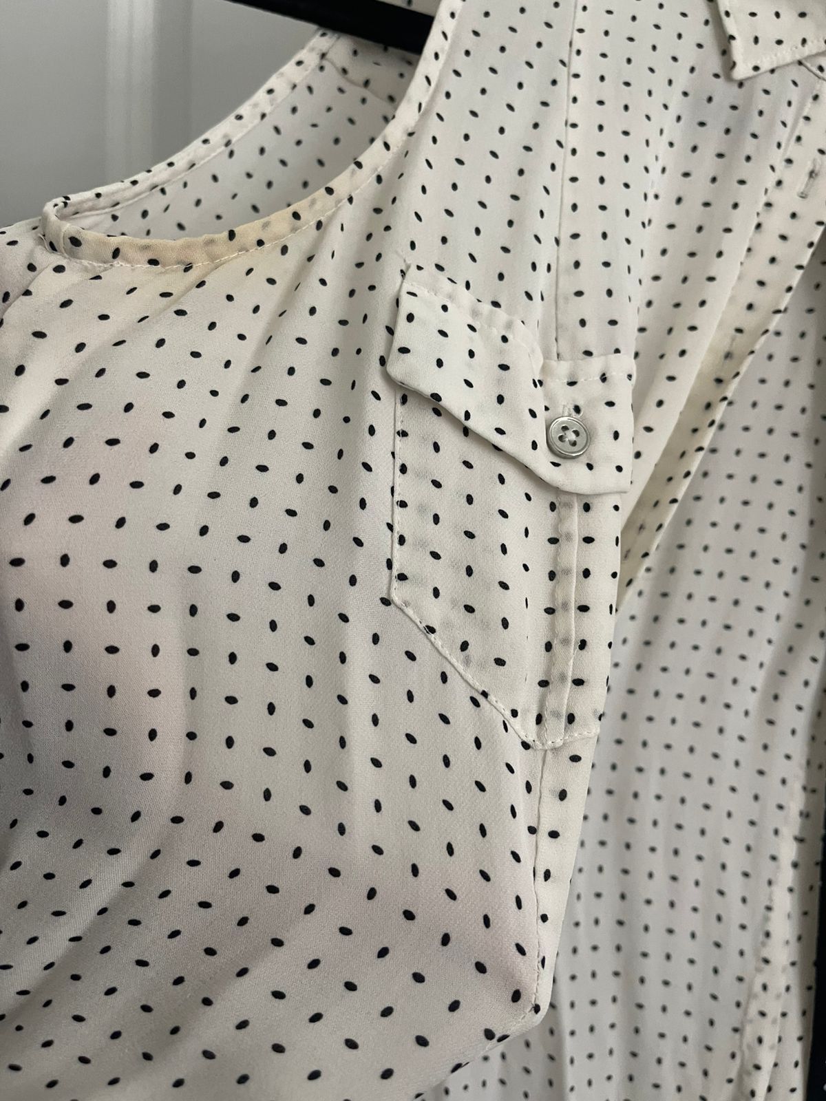 White House Black Market White House Black Marker SIlk Polka Dot Dress Size M / US 6-8 / IT 42-44 - 2 Thumbnail