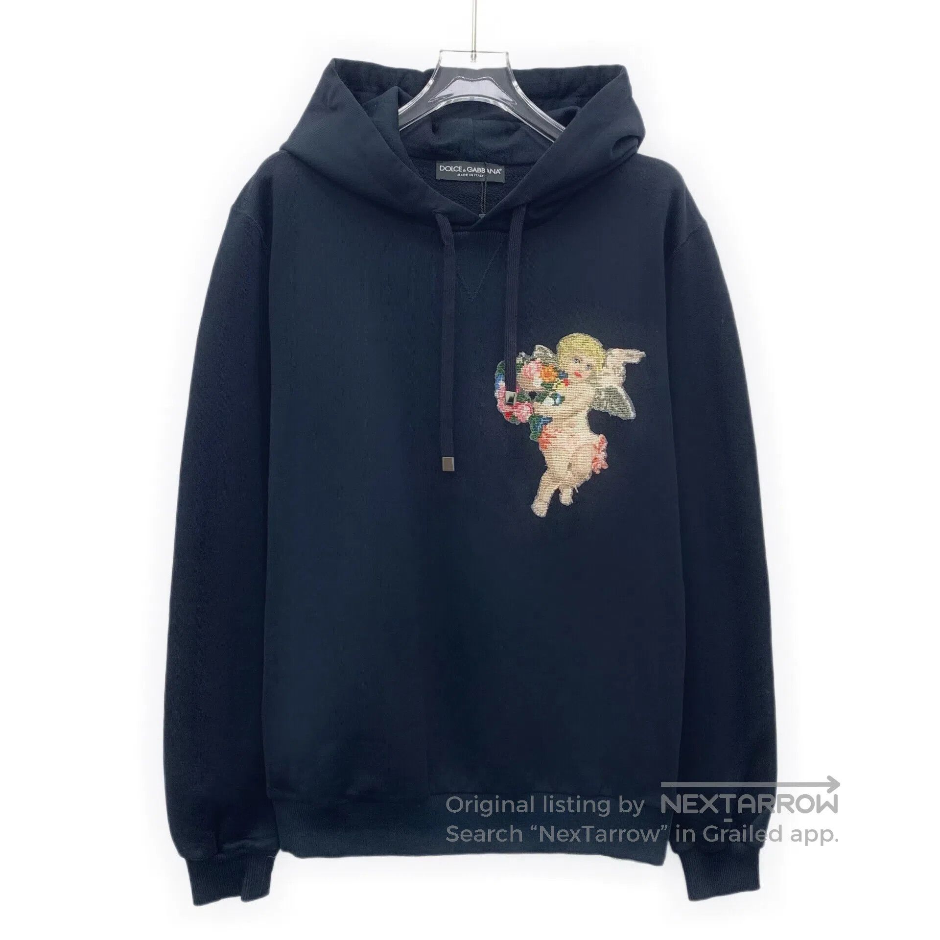 Dolce & Gabbana Dolce Gabbana Black cotton hooded long-sleeved sweatshirt Size US S / EU 44-46 / 1 - 1 Thumbnail
