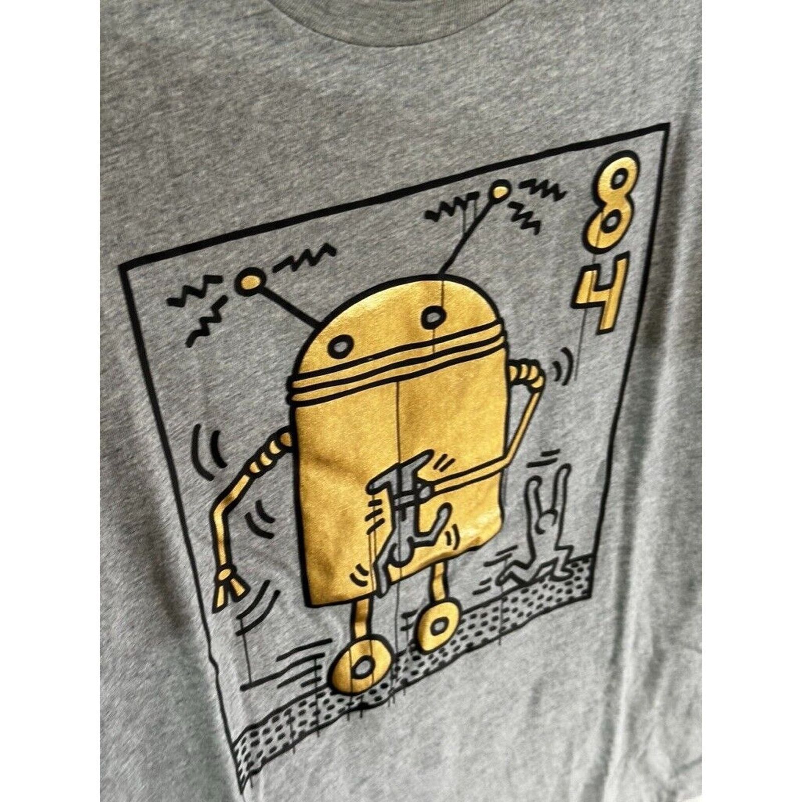 Keith Haring Keith Haring Gold Robot | Size Medium | Uniqlo MoMA SPRZ NY Size US M / EU 48-50 / 2 - 4 Thumbnail