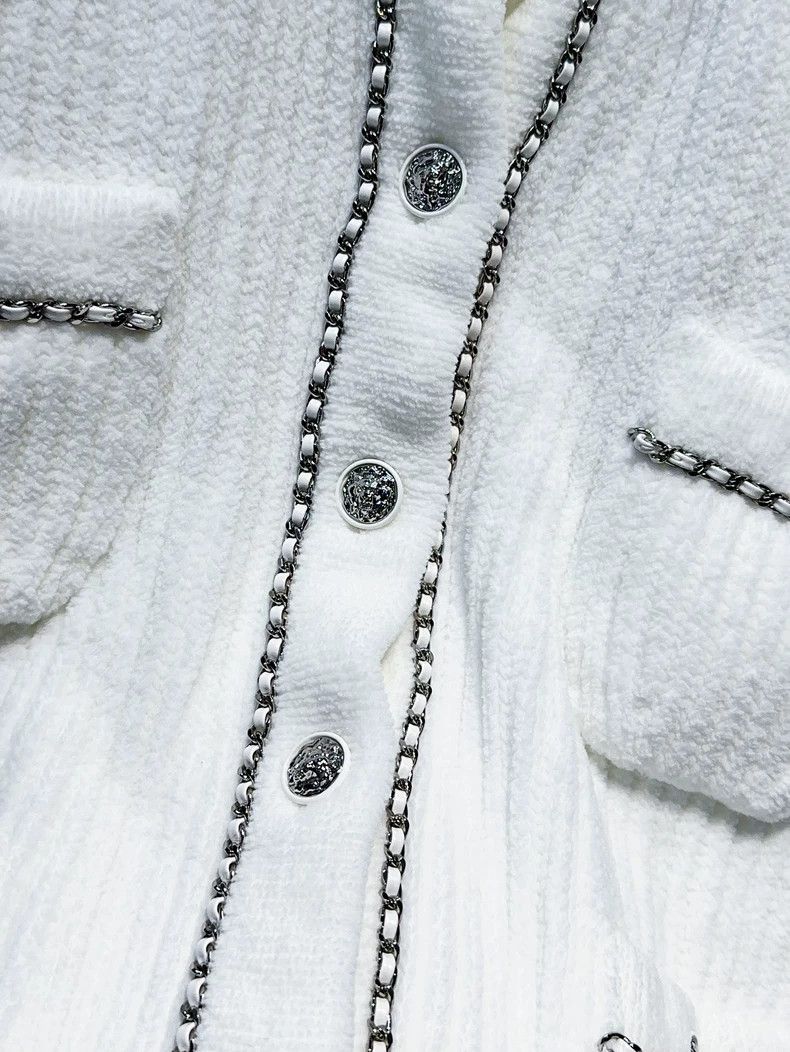 Chanel Chanel 22B white four-pocket pit strip leather wear chain Size XS / US 0-2 / IT 36-38 - 5 Thumbnail