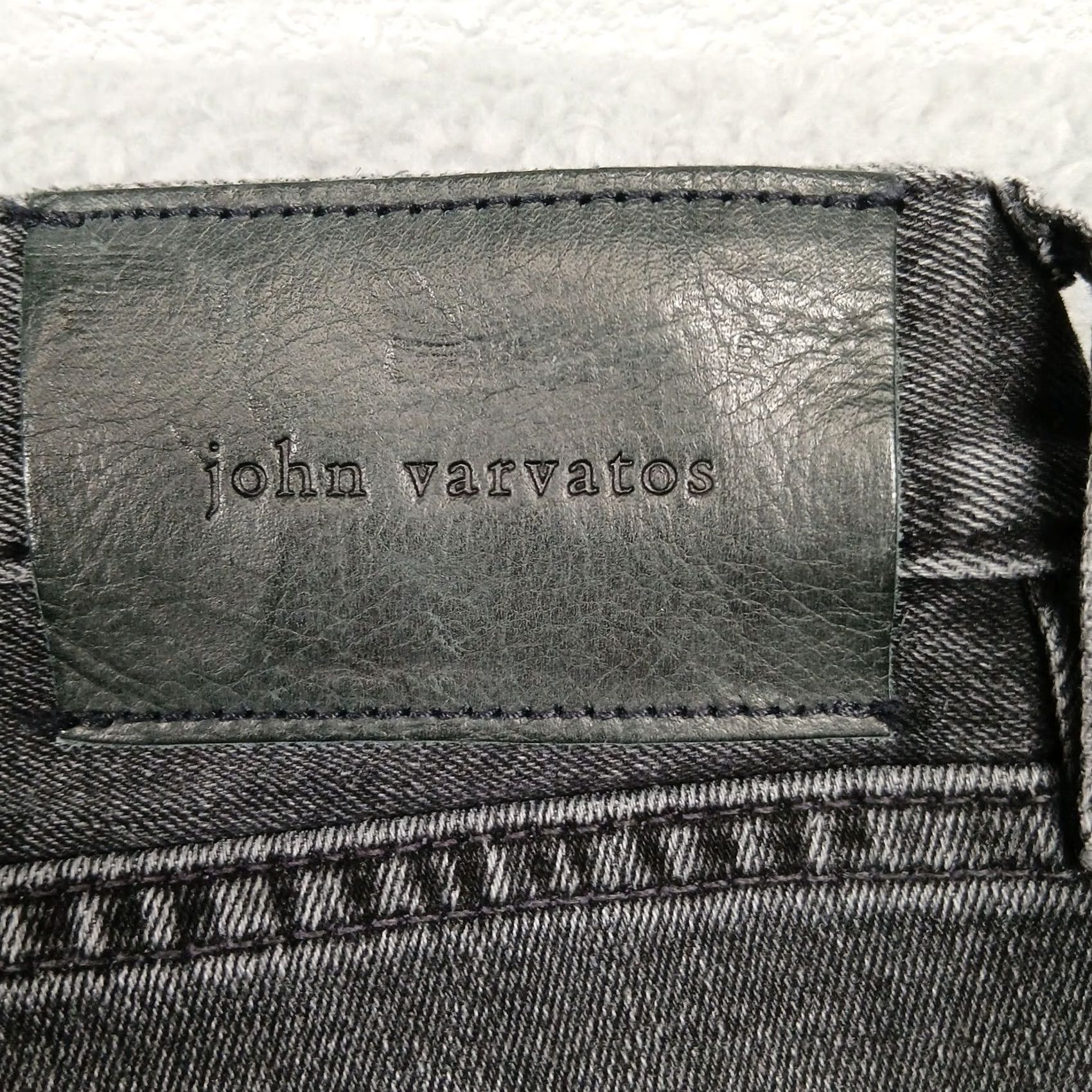 John Varvatos John Varvatos Jeans 38 Gray Black Wash JV701 Regular Fit Denim Shirt? Size US 38 / EU 54 - 4 Thumbnail