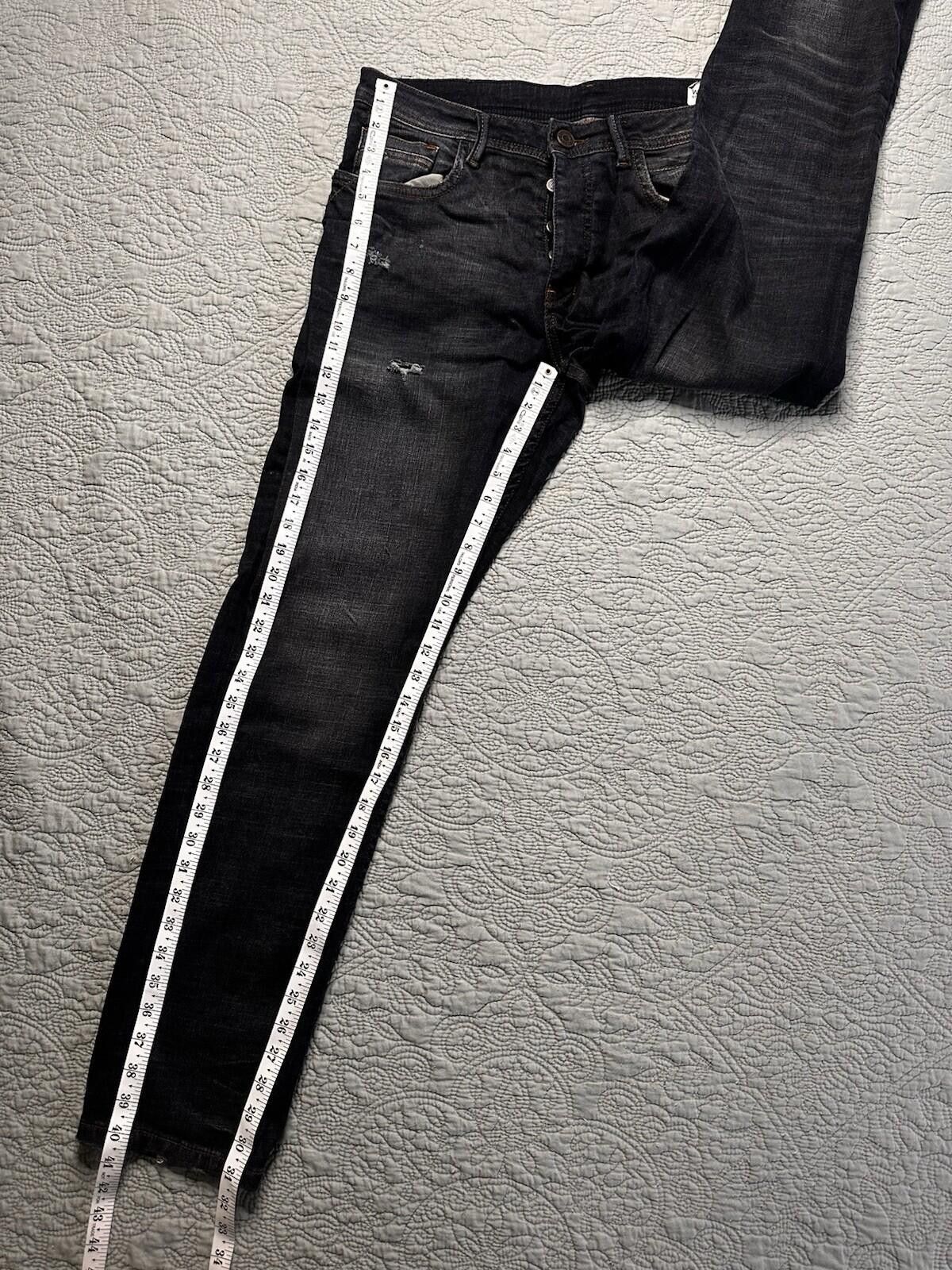 Denim & Co. Denim Co. Men’s 32X32 Dark Wash Blue Jeans Button Fly Size US 32 / EU 48 - 2 Thumbnail