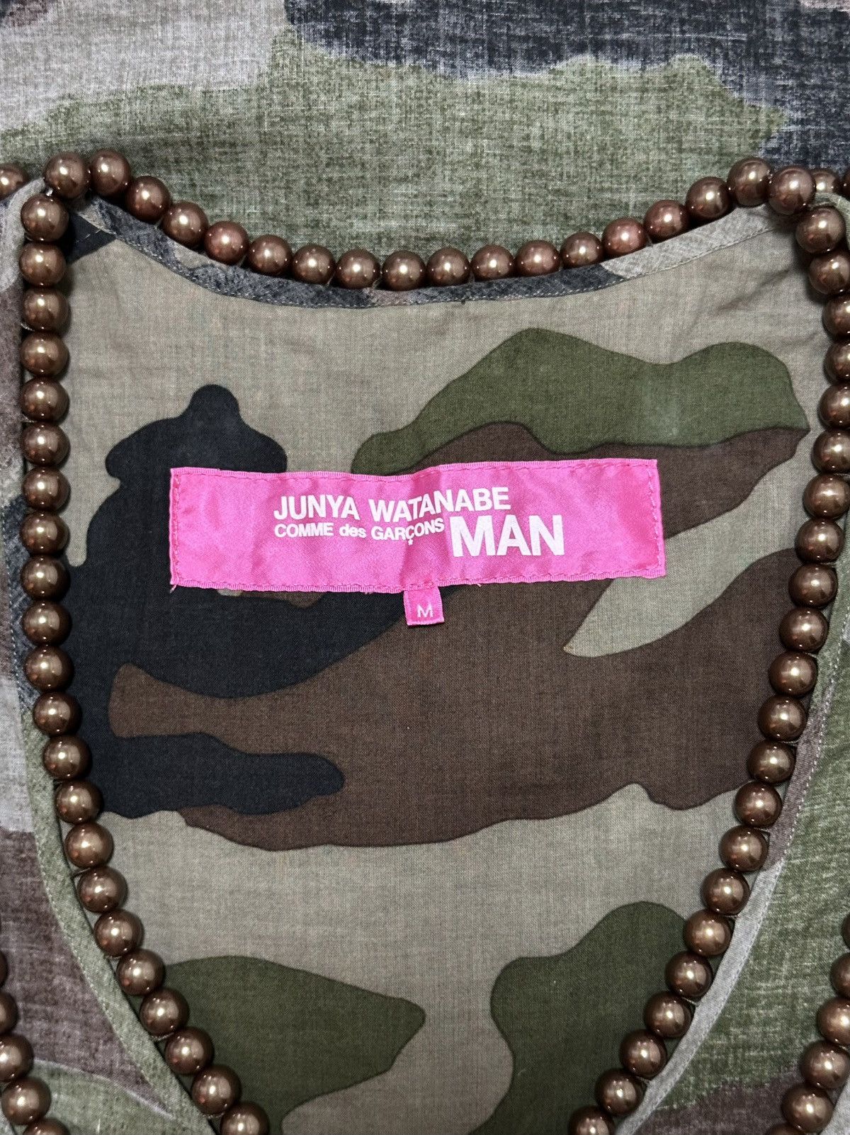 Junya Watanabe JUNYA WATANABE MAN Pearl Embellished Camouflage Midi Dress Size M / US 6-8 / IT 42-44 - 6 Thumbnail