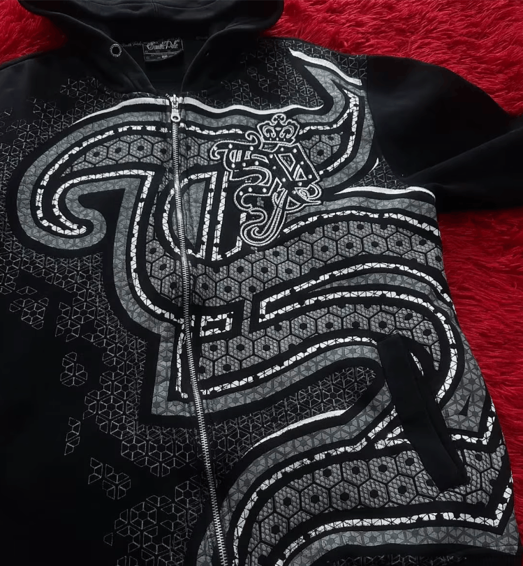 Japanese Brand Letter Printed Zipper Jacket Y2K Size US XL / EU 56 / 4 - 6 Thumbnail