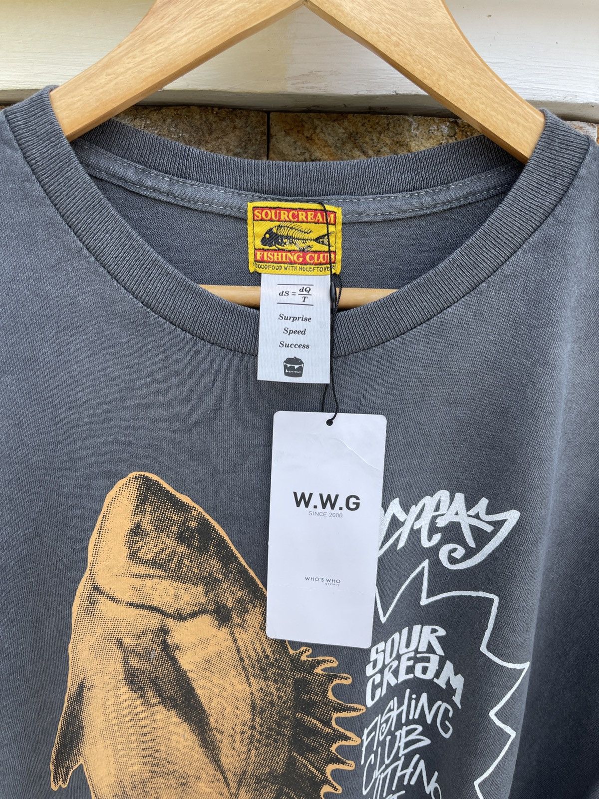 Japanese Brand Rare🔥SOUR CREAM Like Stussy Tee Size US XL / EU 56 / 4 - 5 Thumbnail