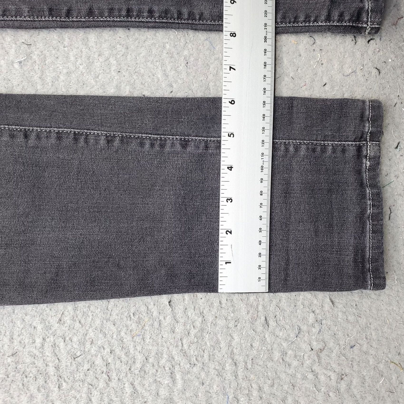Denime JUST BLACK Skinny Jeans Womens 30 Denim Gray Distressed Ripped Faded USA Made Casual Everyday Caro: Womens Size 30 Gray Jeans Size 30" / US 8 / IT 44 - 5 Thumbnail
