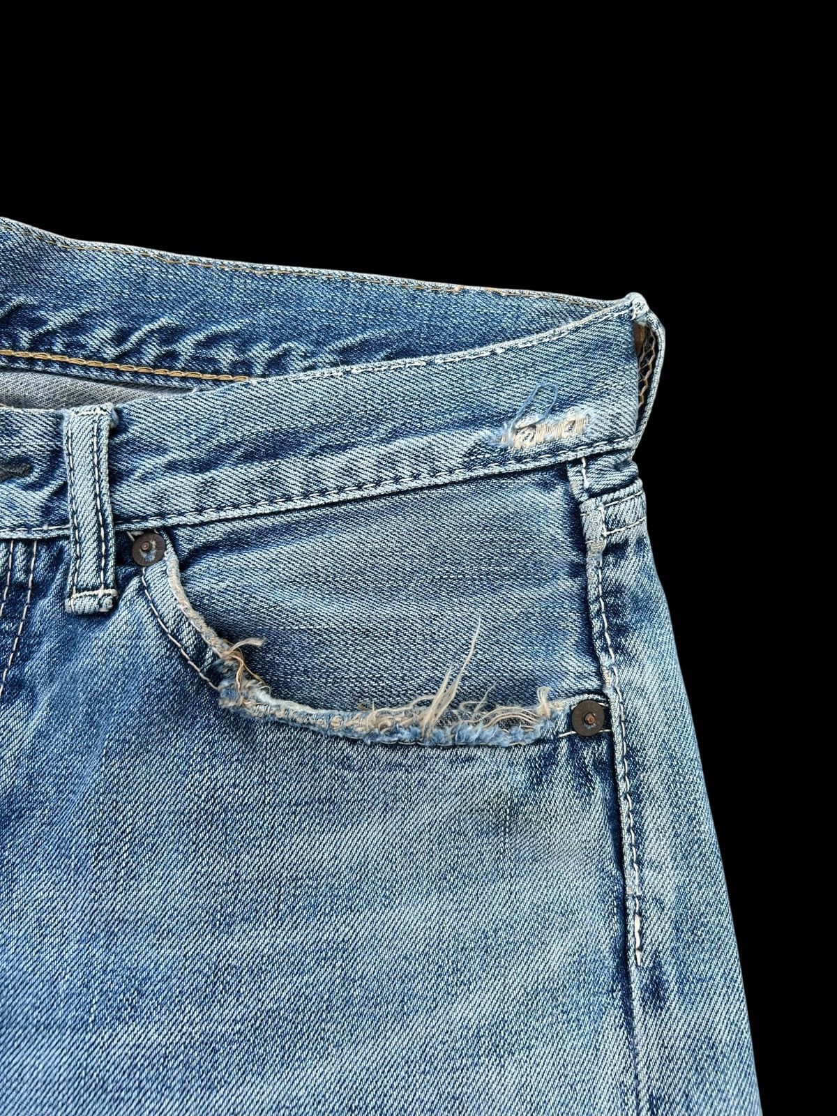 Kapital Thrashed Vintage OMNIGOD Selvedge Denim Jeans Size US 31 - 8 Thumbnail