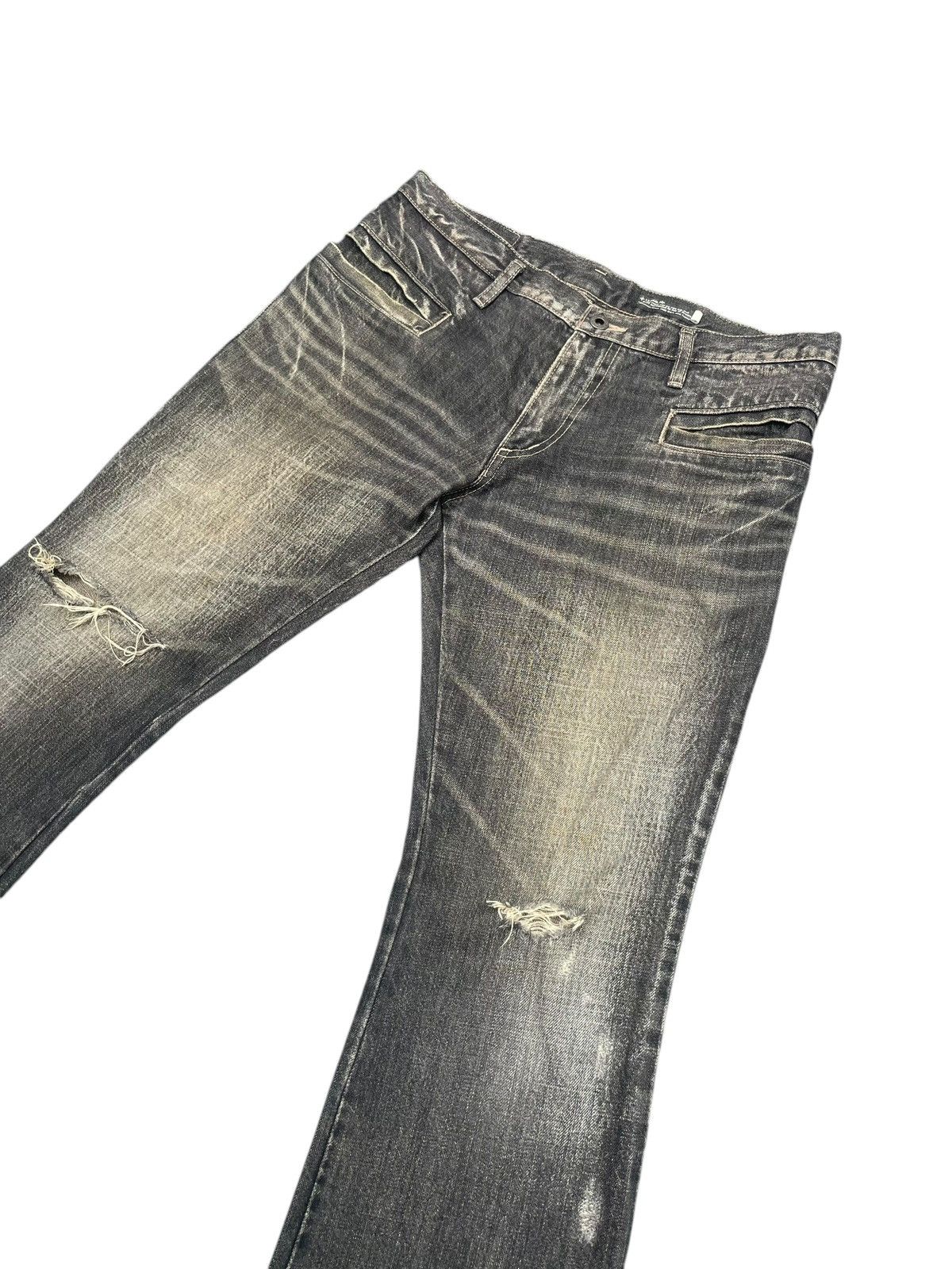 Designer × L7 Real Hip L7 Real Hip Flare Distresed Denim Size US 34 / EU 50 - 2 Thumbnail