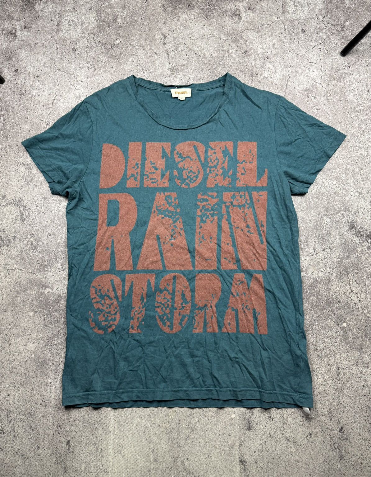 Diesel AVANT GARDE DIESEL RAINSTORM VINTAGE Y2K JAPANESSE T SHIRT Size US XL / EU 56 / 4 - 1 Thumbnail