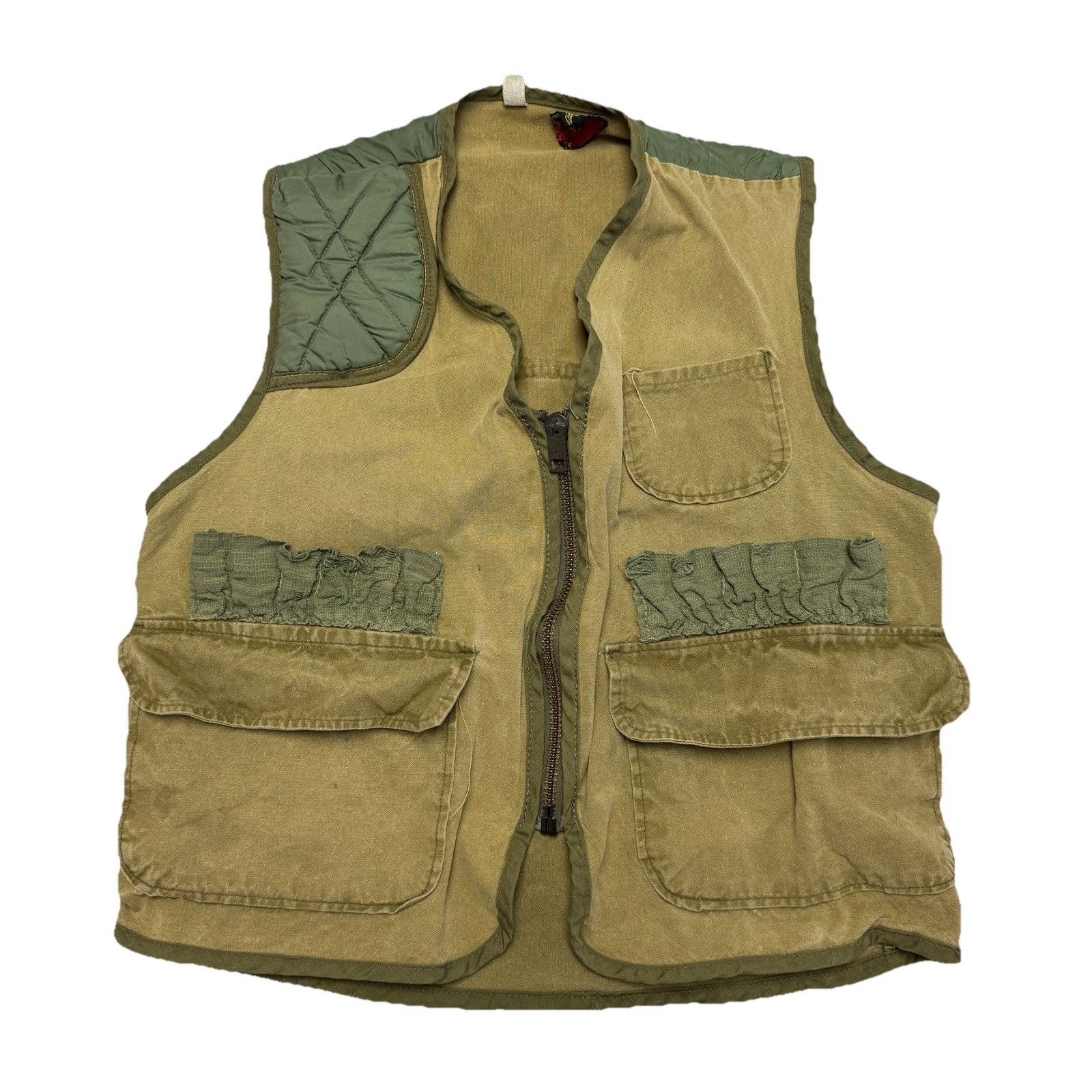 Vintage Vintage Sport Bilt Shooting Vest Mens Medium Green Canvas Fu Size US M / EU 48-50 / 2 - 1 Thumbnail