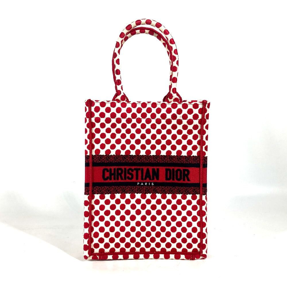 Dior Dioramour Diol Amour Vertical Book Tote Polka Dots Handbag