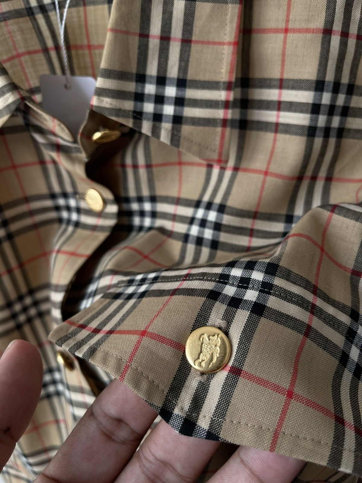 Burberry BURBERRY NOVA CHECK BUTTON UP SHIRT Size US M / EU 48-50 / 2 - 8 Thumbnail
