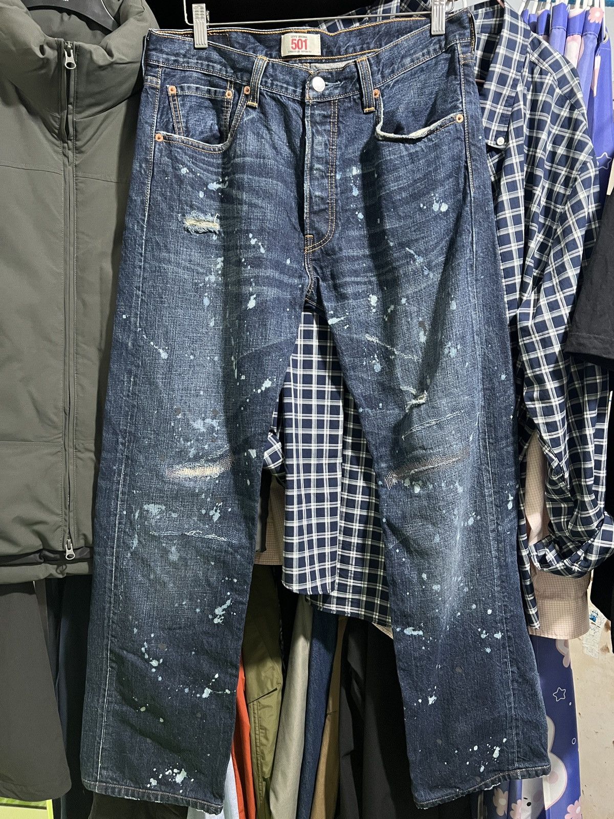 Levi's × Levi's Made & Crafted × Levi's Vintage Clothing Levi’s 501 distress jeans Size US 34 / EU 50 - 1 Thumbnail