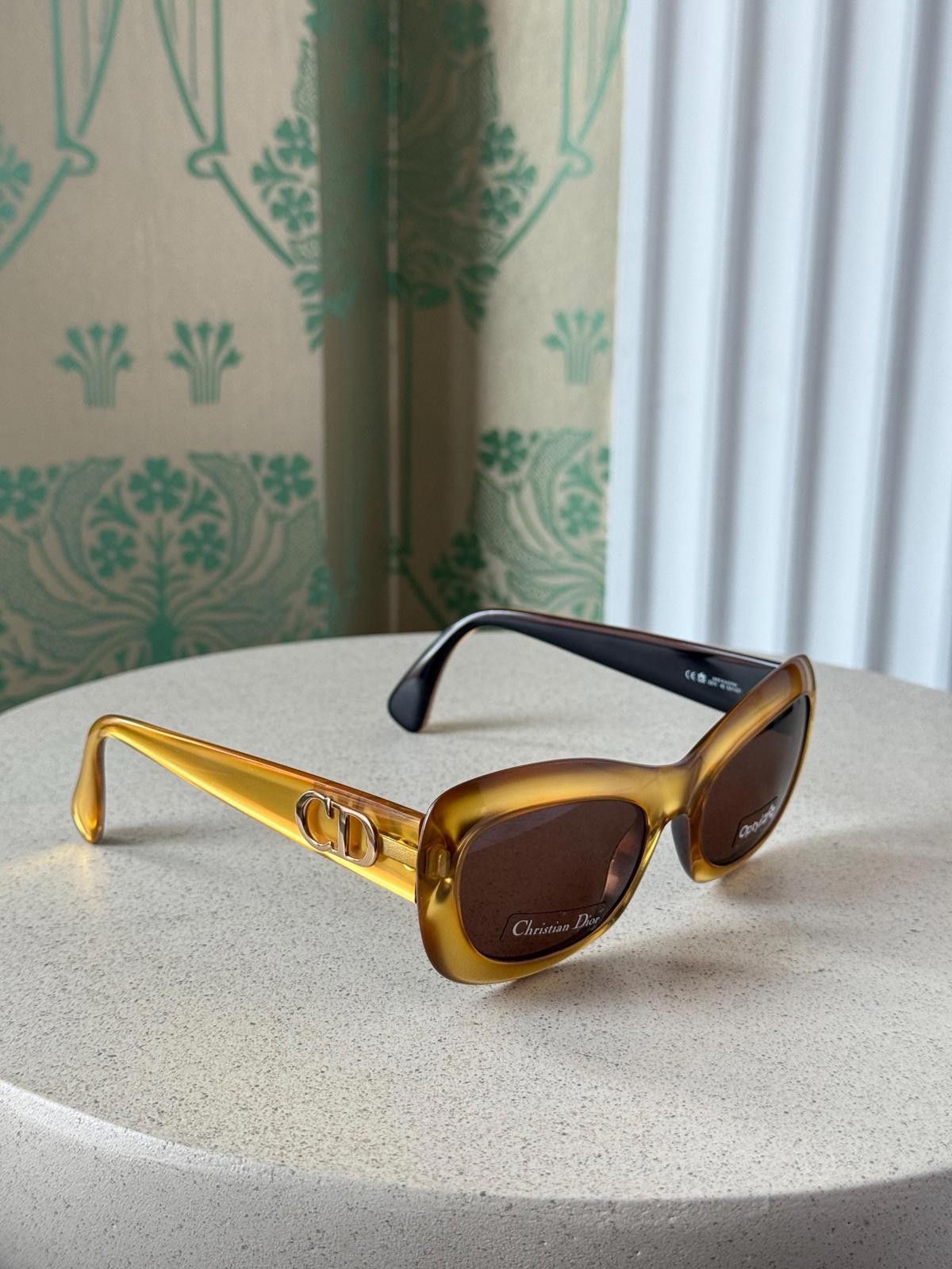 Dior NEW Vintage 1990 Christian Dior 2974 Gold Optyl Sunglasses Size ONE SIZE - 10 Thumbnail