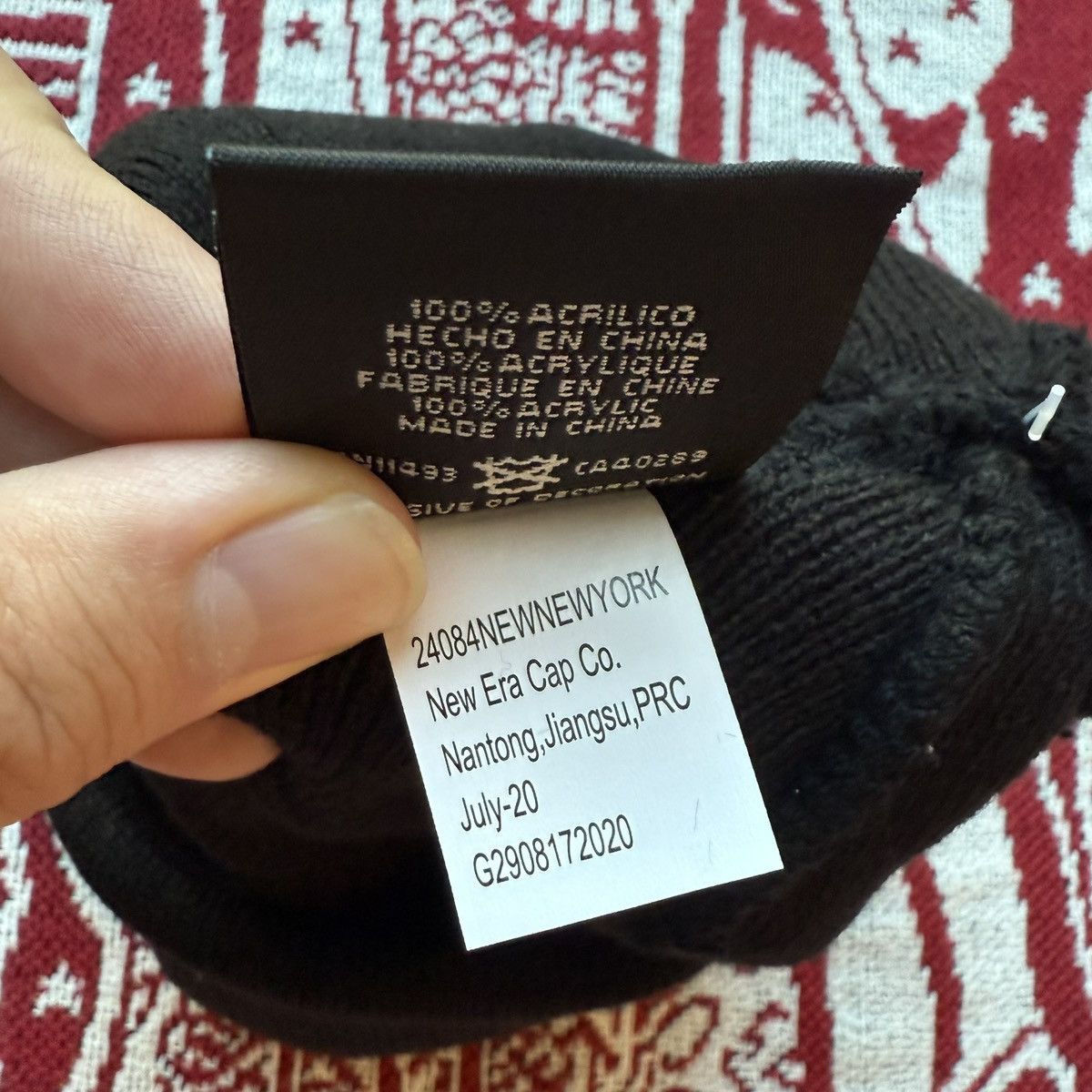 New Era × Supreme FW20 Supreme x New Era S logo Beanie Black Small Box Logo Size ONE SIZE - 4 Thumbnail
