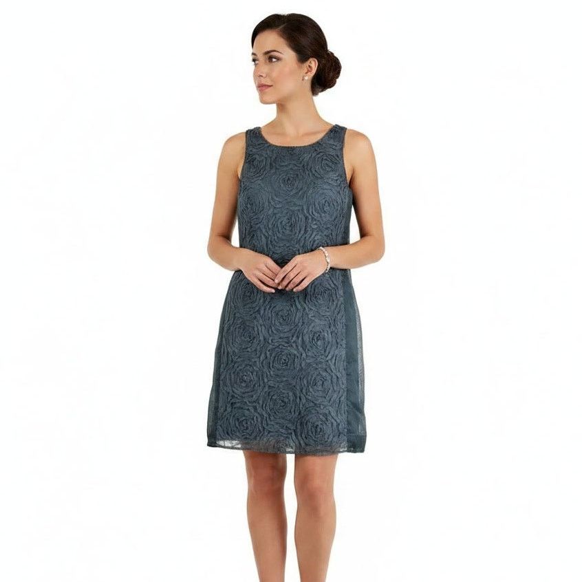 J.Crew J.Crew Gray Tulle Floral Patterned Sleeveless Dress, US0 Size XS / US 0-2 / IT 36-38 - 5 Thumbnail