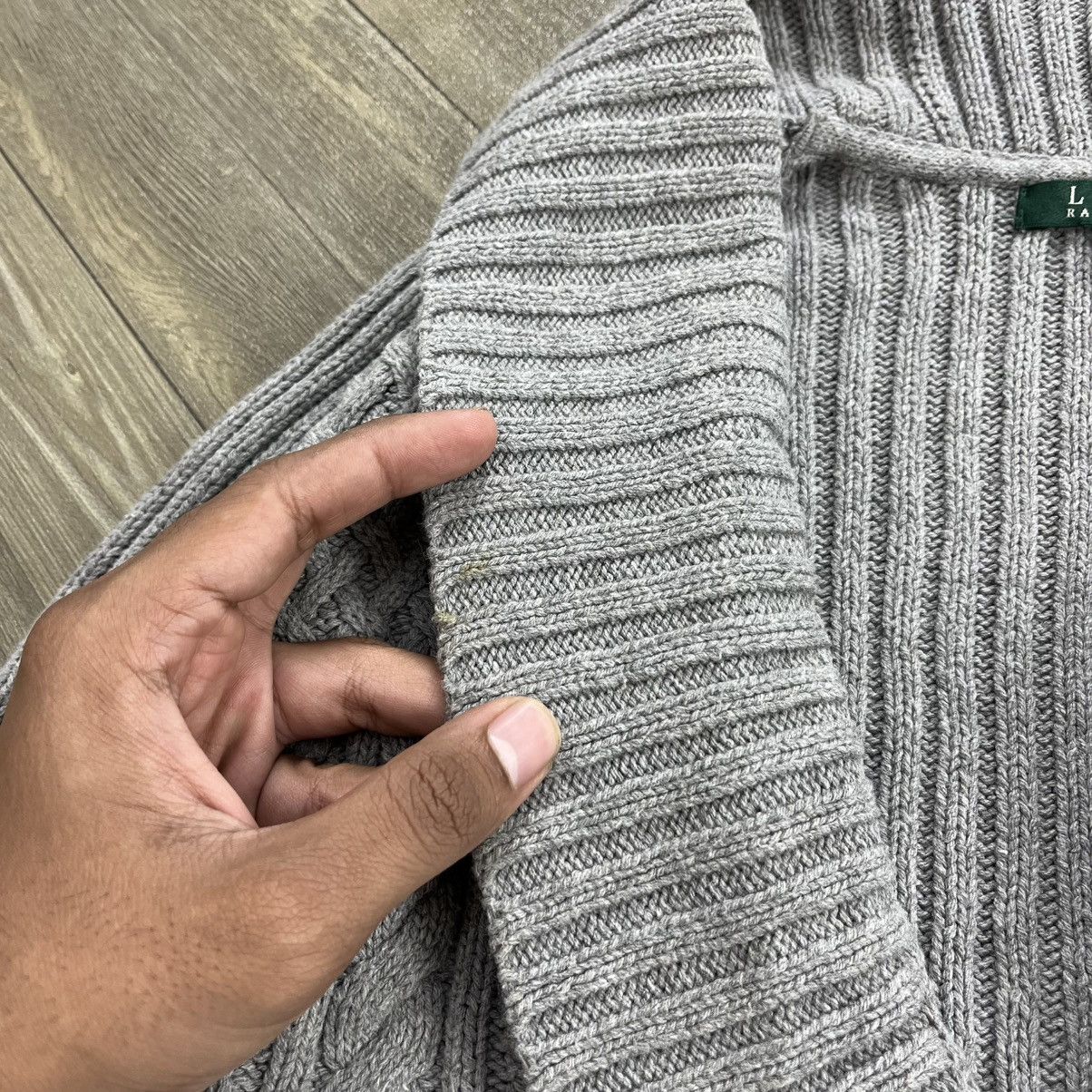 Ralph Lauren Vintage Ralph Lauren Shawl Collar Cable Knit Cardigans Size US XXS / EU 40 - 14 Thumbnail