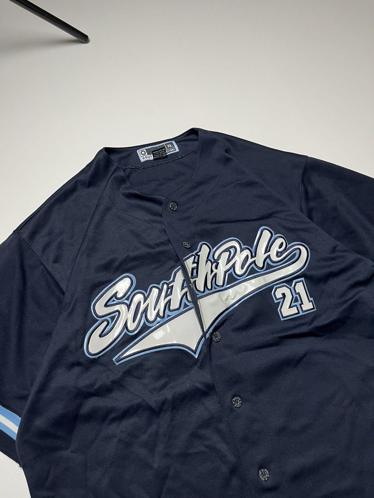 Southpole Vintage Southpole Baseball Jersey Navy Blue #21 Y2K XL Size US XL / EU 56 / 4 - 2 Thumbnail