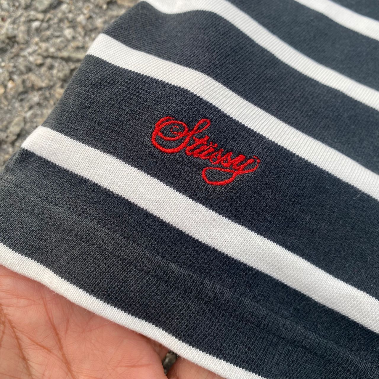 Stussy Vintage Stussy Stripe Polo Shirt Size US XL / EU 56 / 4 - 9 Thumbnail
