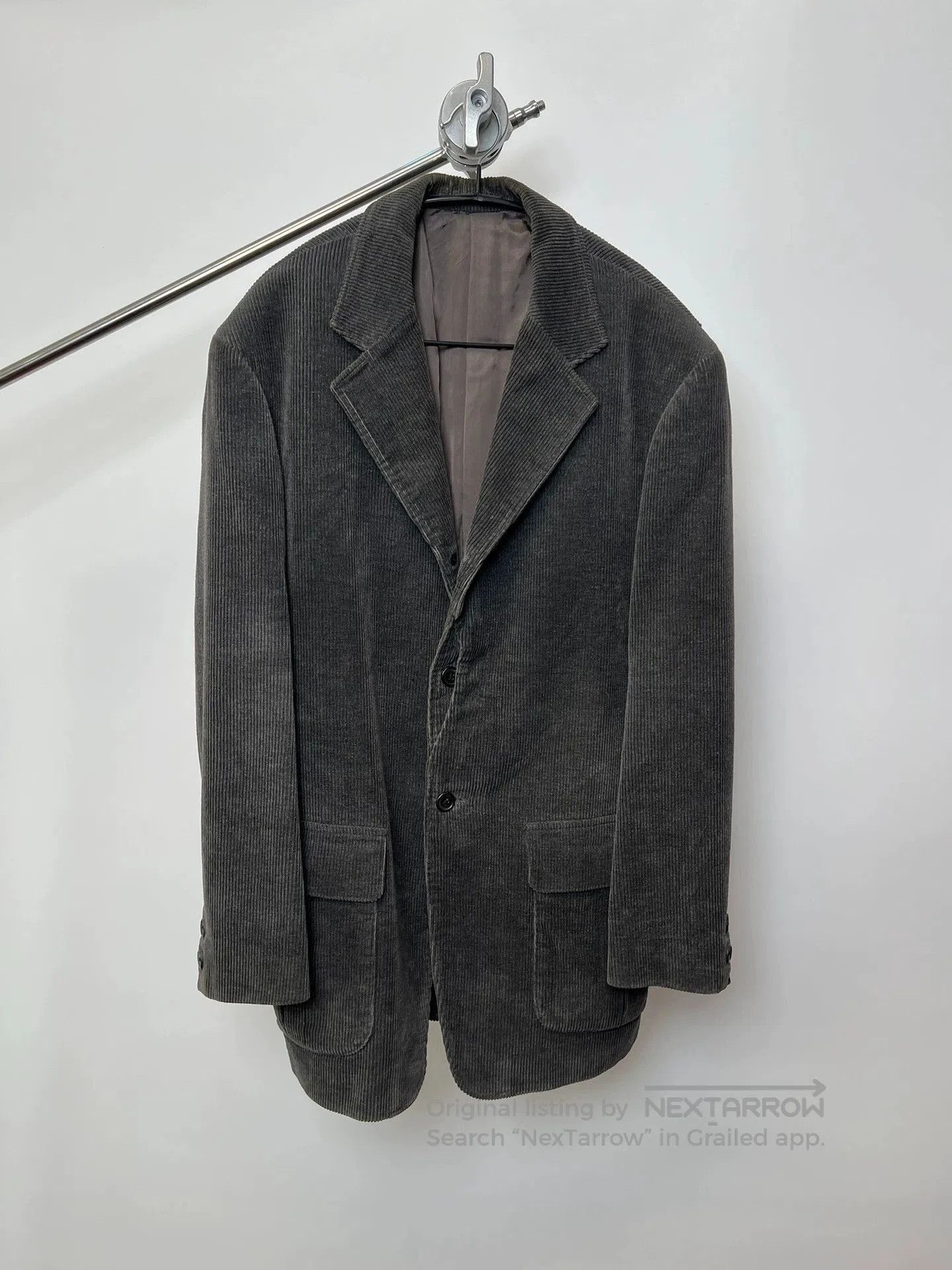 Yohji Yamamoto Gray Corduroy Blazer . Size US M / EU 48-50 / 2 - 1 Thumbnail