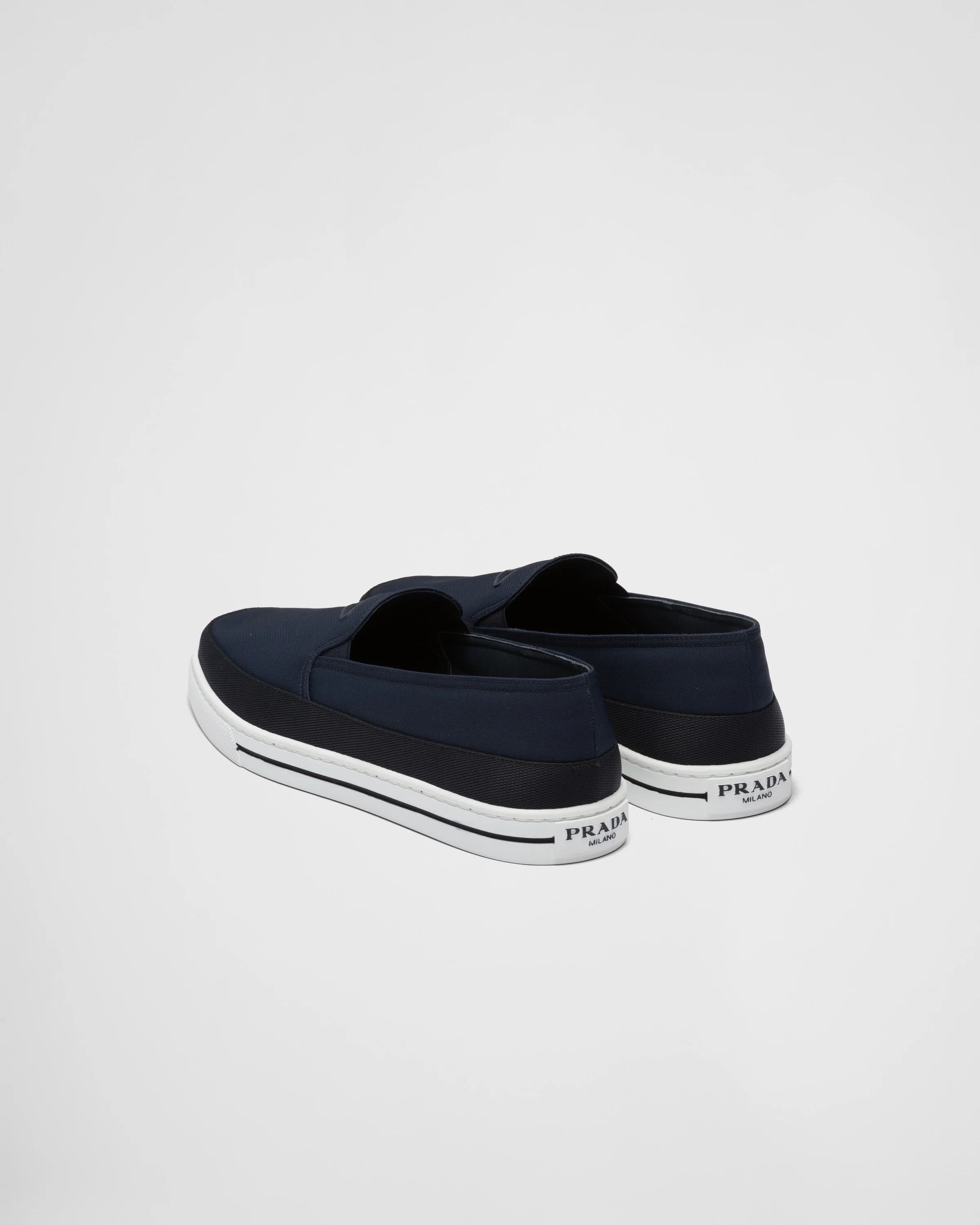 Prada o1srvl11e0226 Re-Nylon Slip-On Sneakers in Blue Size US 10 / EU 43 - 4 Thumbnail