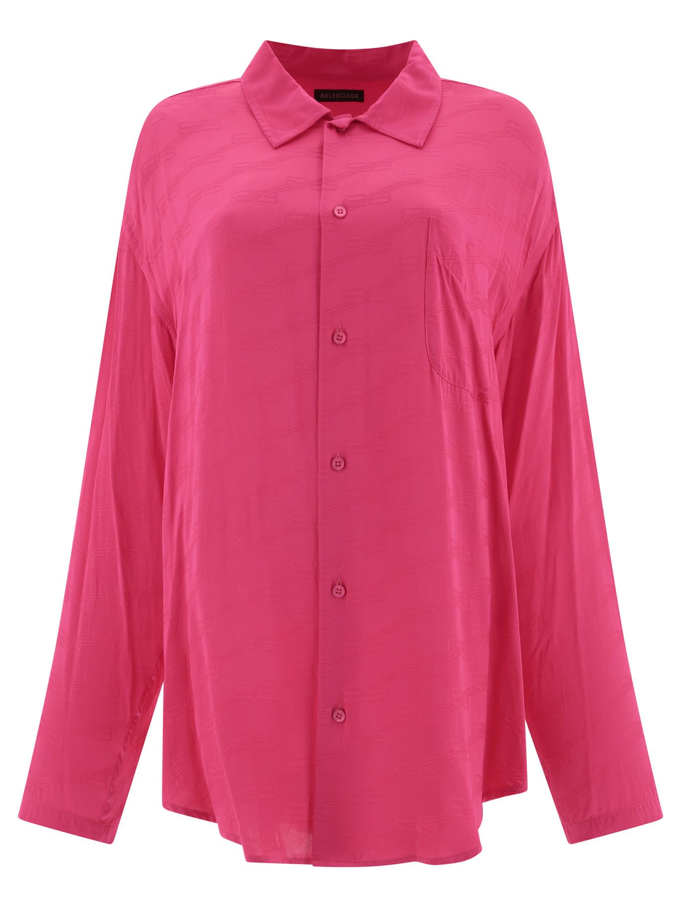 Balenciaga Shirt With Jacquard Logo Size XS / US 0-2 / IT 36-38 - 1 Thumbnail