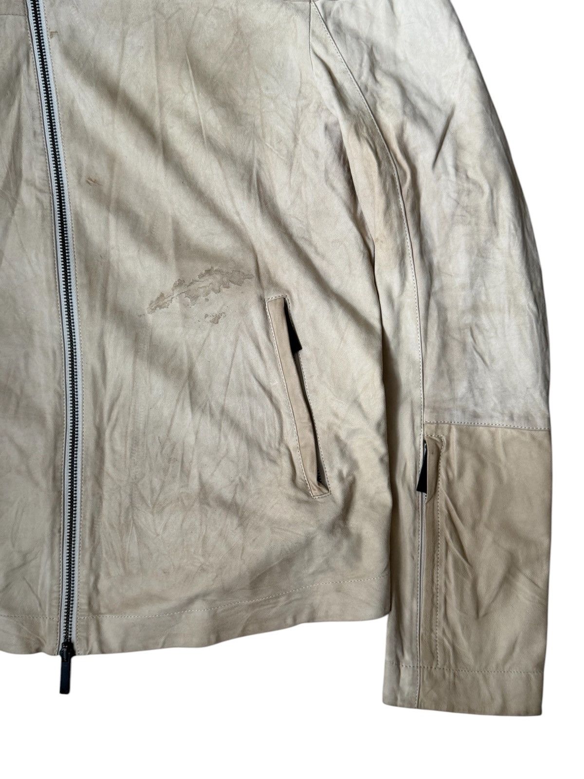 Emporio Armani Emprio Aimani Avant Garde Leather Jacket Size US L / EU 52-54 / 3 - 6 Thumbnail