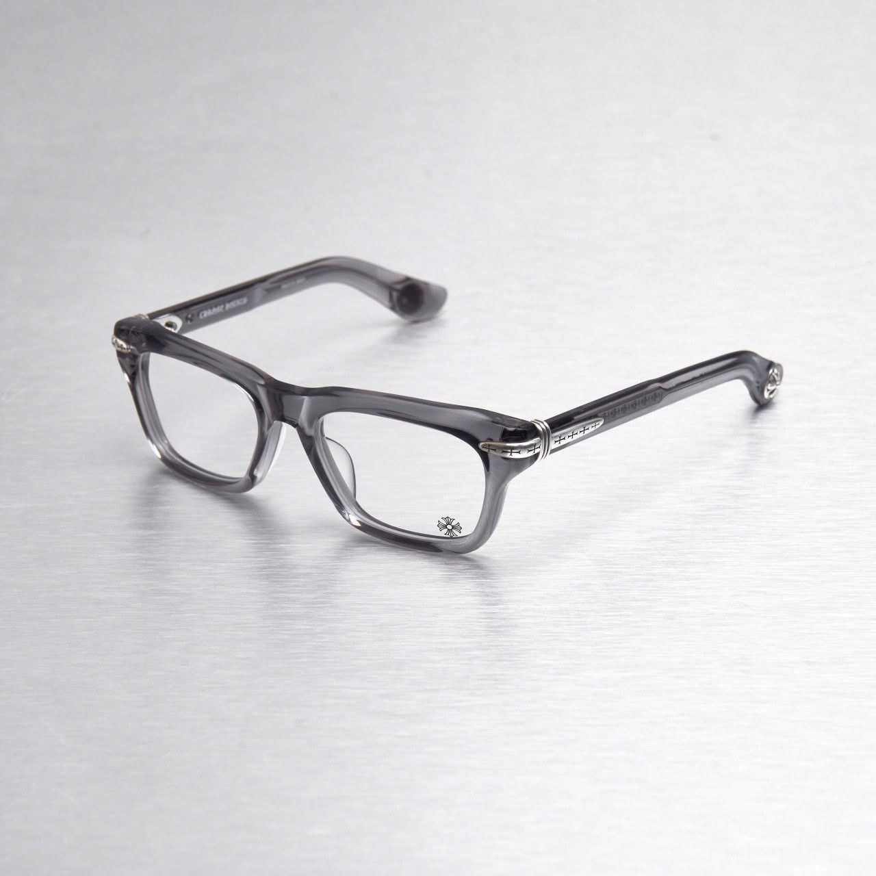 Chrome Hearts CHROME HEARTS TRYPOLEAGAIN GRAPHITE GLASSES Size ONE SIZE - 1 Thumbnail