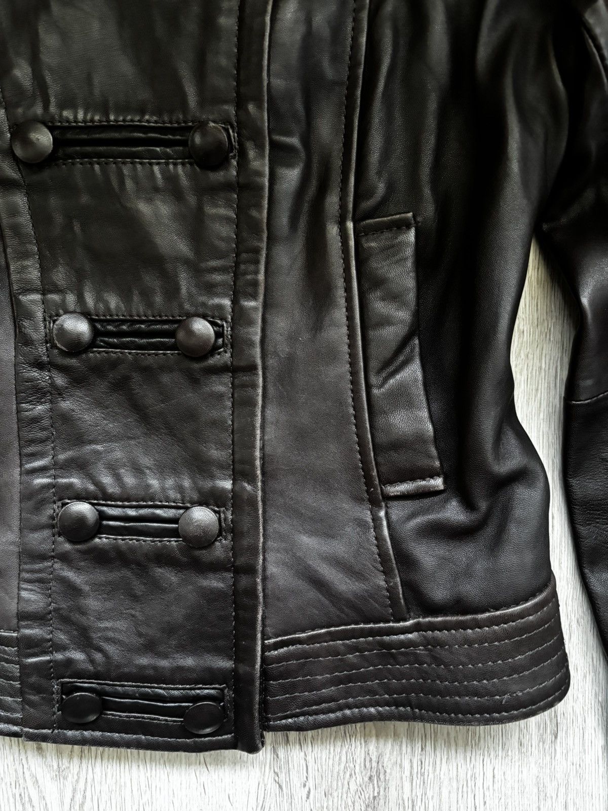New Look Vintage Y2k old label new look brown leather jacket Size M / US 6-8 / IT 42-44 - 2 Thumbnail