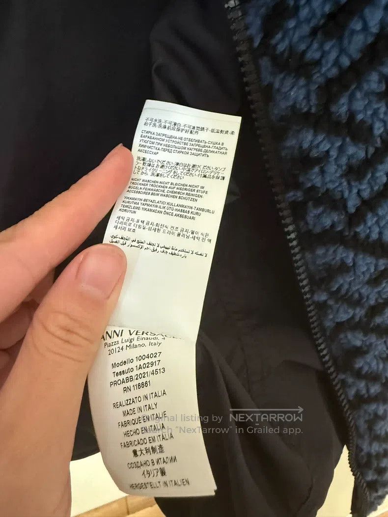 Versace Versace Blue polar fleece jacket Size US XL / EU 56 / 4 - 6 Thumbnail
