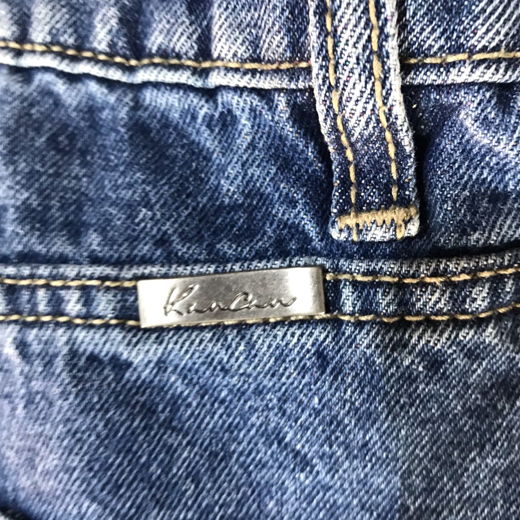 Vintage KAN CAN Distressed Crop Jeans Ankle Women Plus Size 16W Blue Denim Size 38" / US 16 / IT 52 - 2 Thumbnail