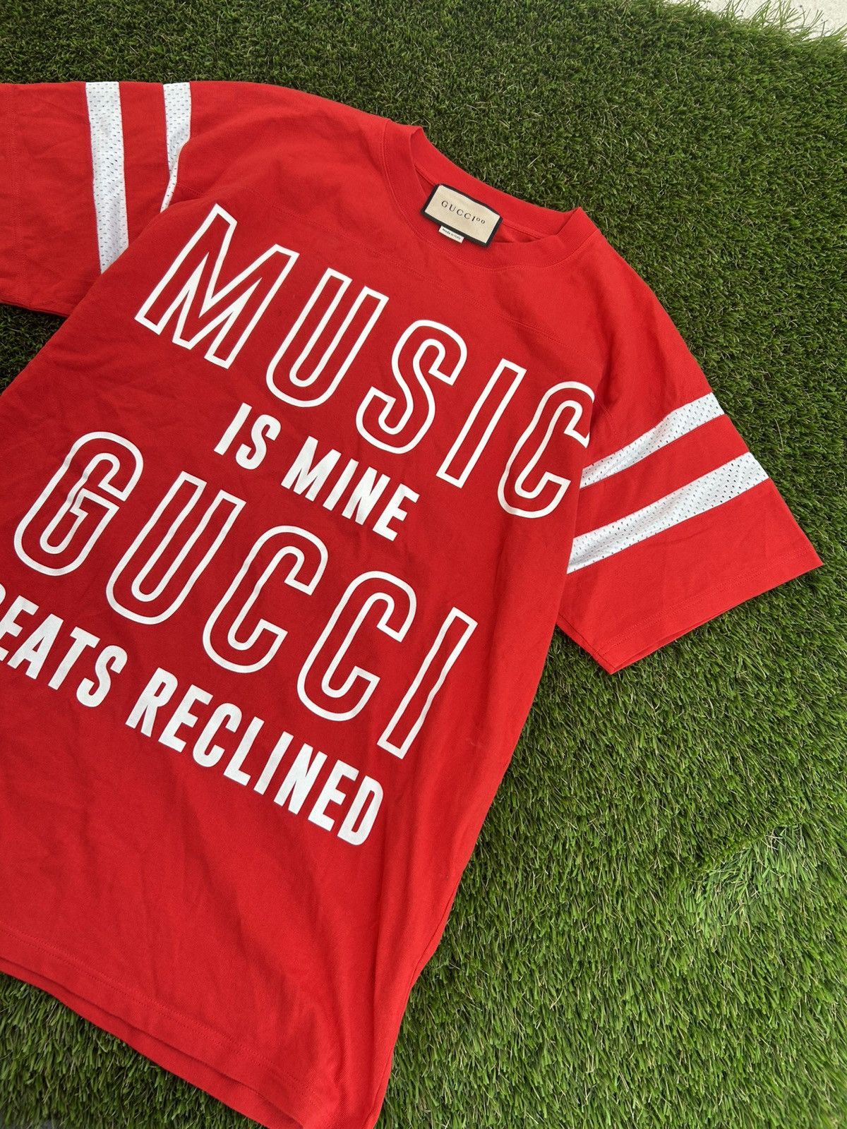 Gucci Gucci 100th Anniversary Music Is Mine Red Tee Size US S / EU 44-46 / 1 - 1 Thumbnail