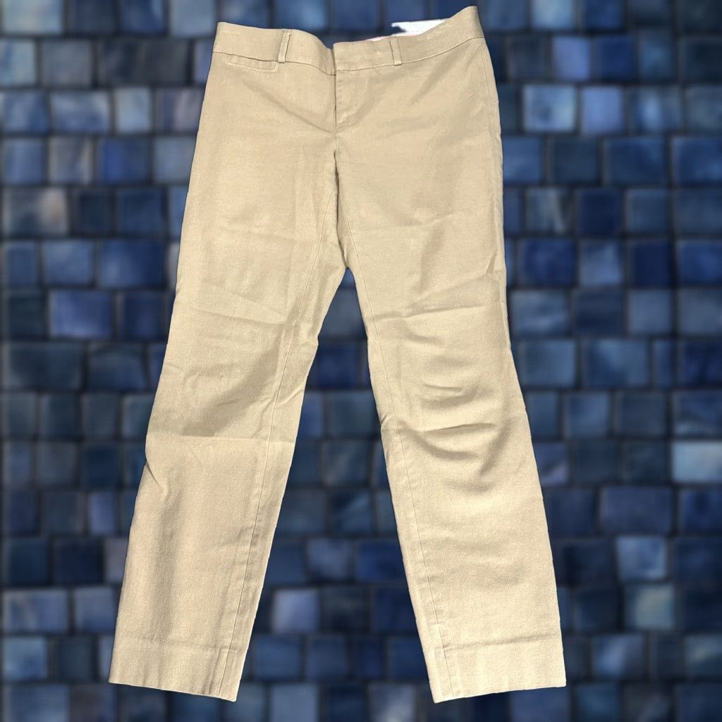 Banana Republic Banana Republic Sloan Pants Womens 2 Tan Cotton Stretch Pockets Zip Fly Vintage No Size 26" / US 2 / IT 38 - 1 Thumbnail