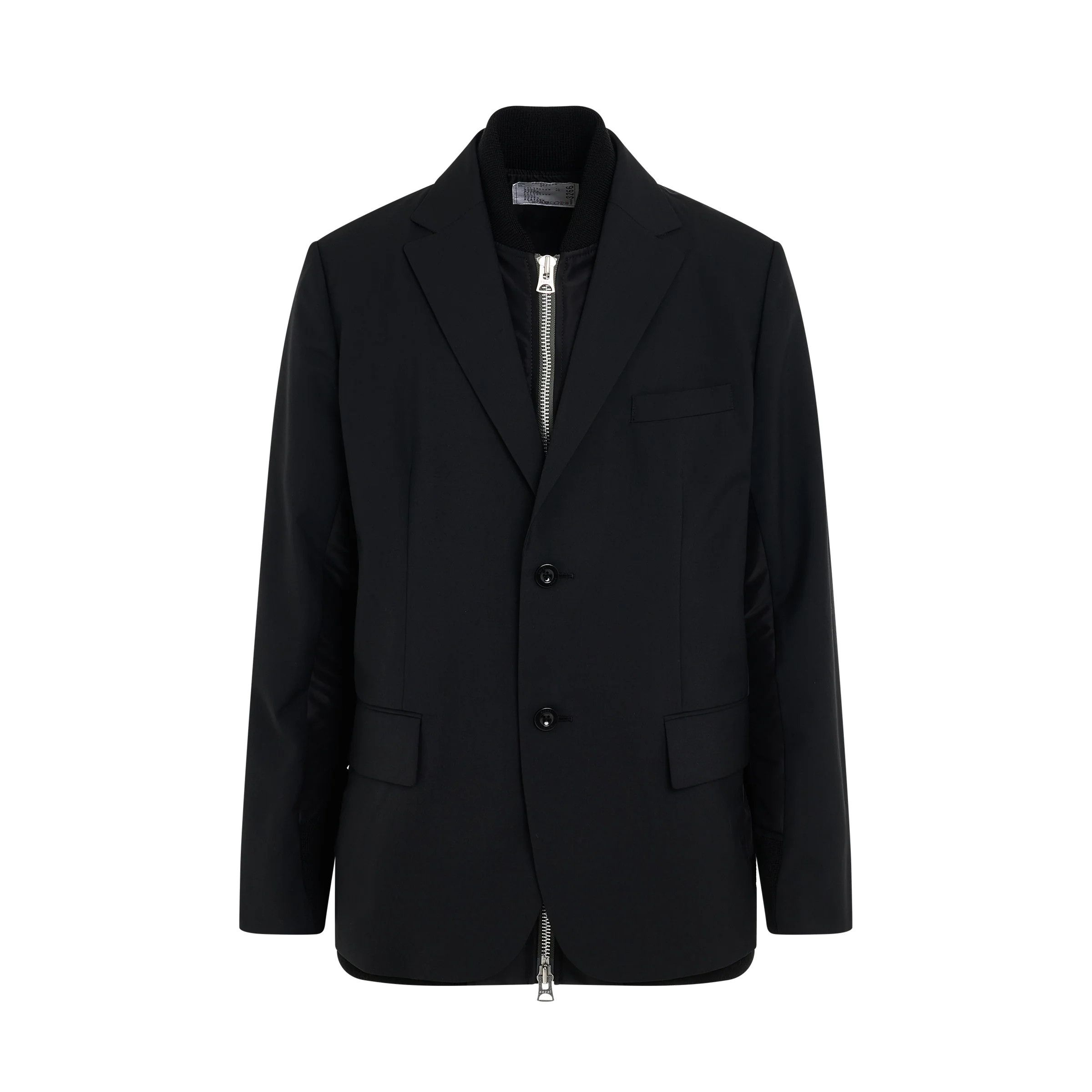o1mris0824 Twill Jacket in Black