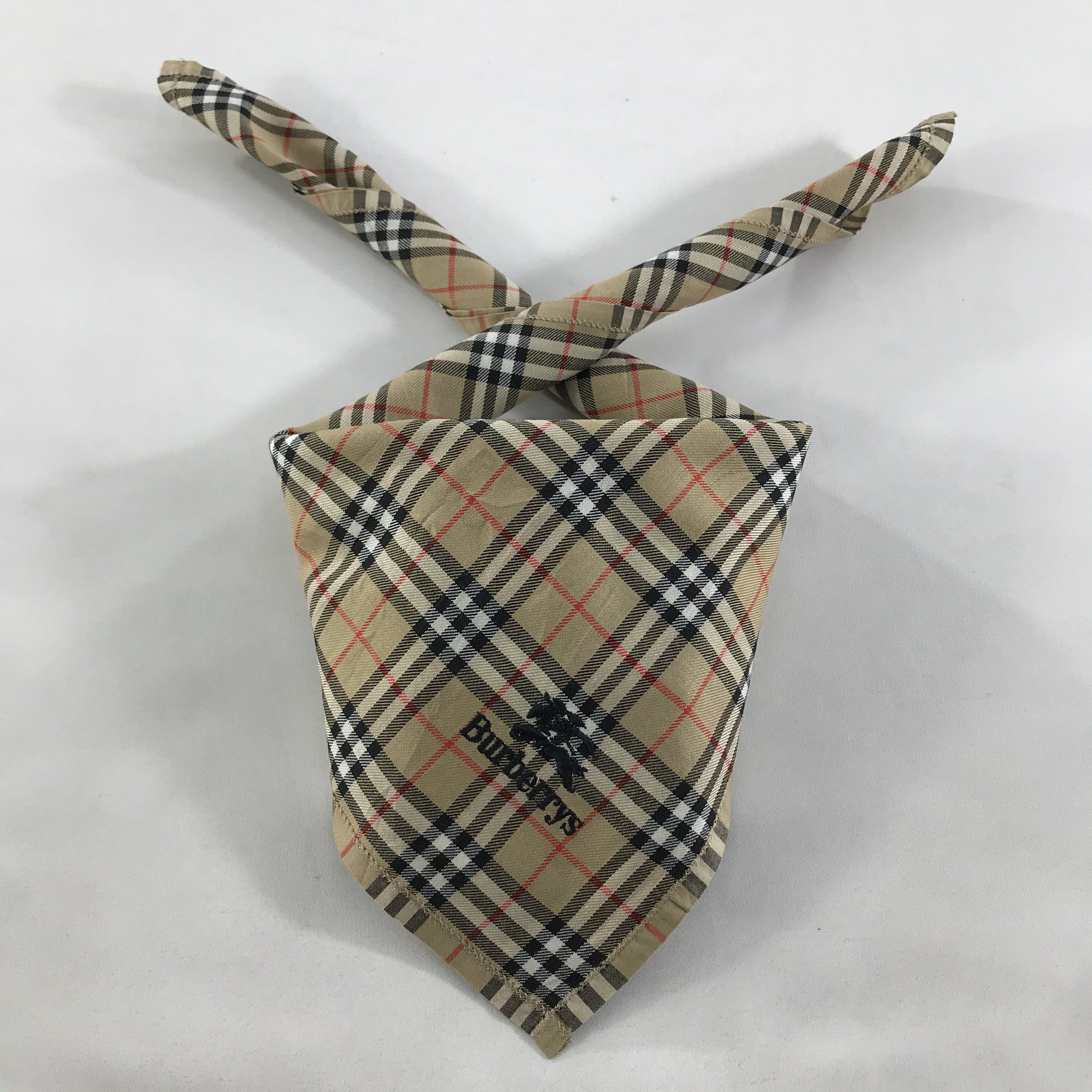 Burberry × Vintage Burberry Bandana / Handkerchief / Neckerchief - S1392 Size ONE SIZE - 3 Thumbnail