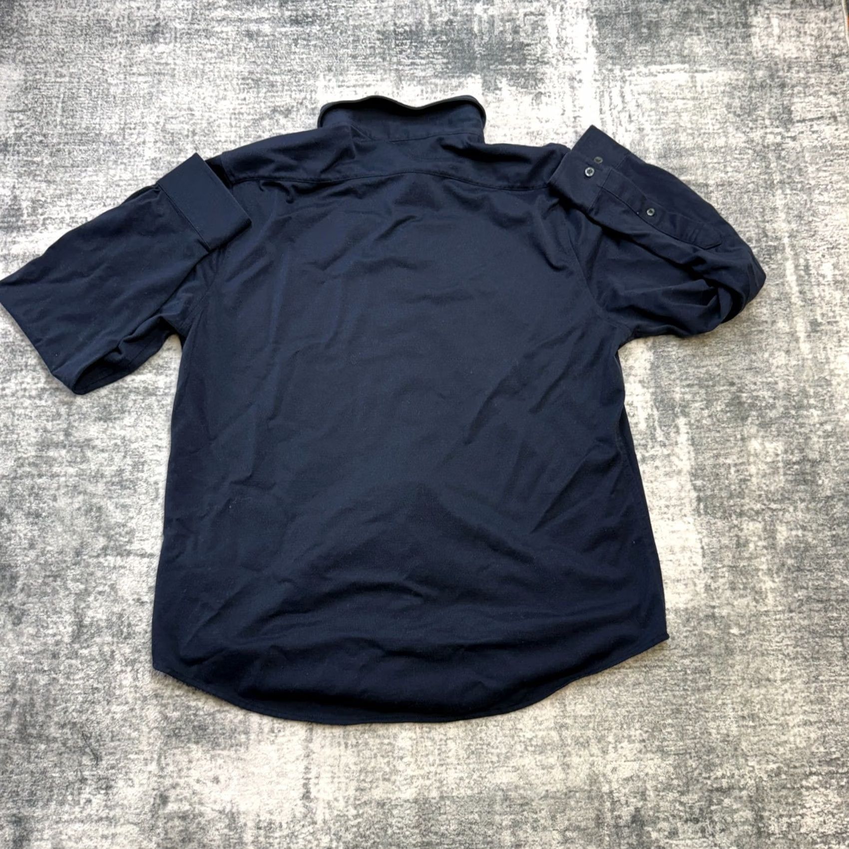 Brooks Brothers Brooks Brothers Shirt Mens L Blue Navy Supima Cotton Pique Knit Button Down Size US L / EU 52-54 / 3 - 6 Thumbnail