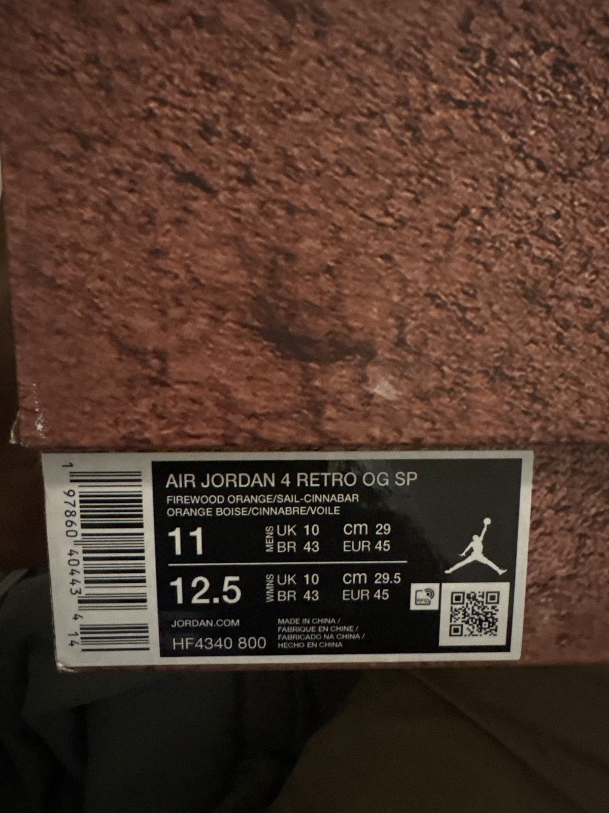 Jordan Brand Brick By Brick Retro 4s Size US 11 / EU 44 - 7 Thumbnail