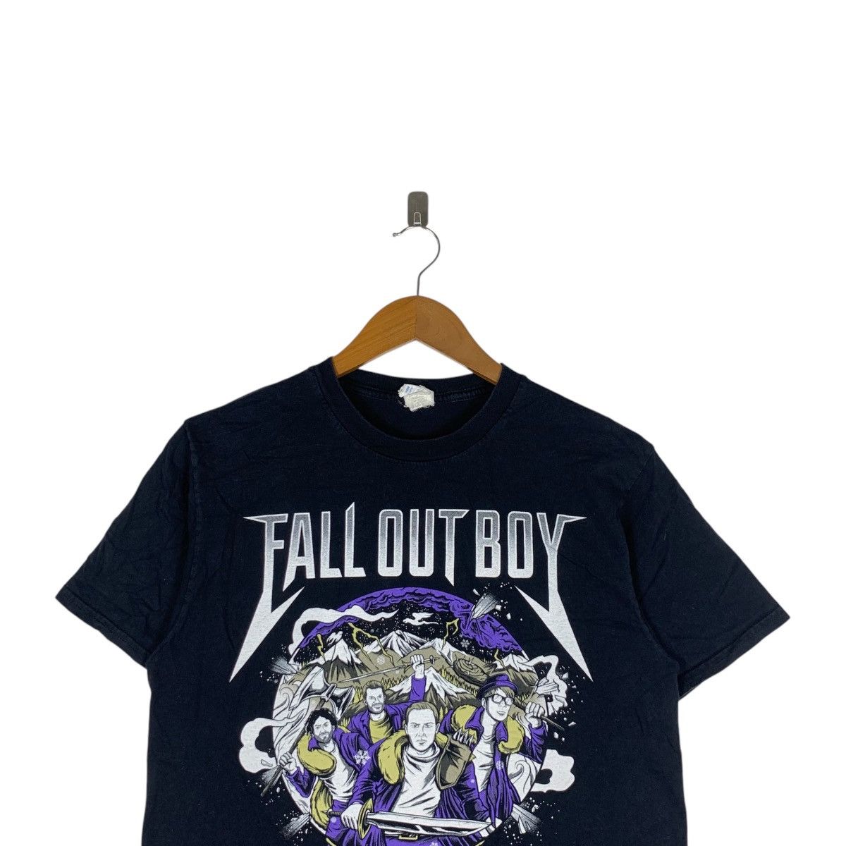 Gildan FALL OUT BOY Mania Japan Tour Punk Rock Band Tee Shirt Size M / US 6-8 / IT 42-44 - 2 Thumbnail