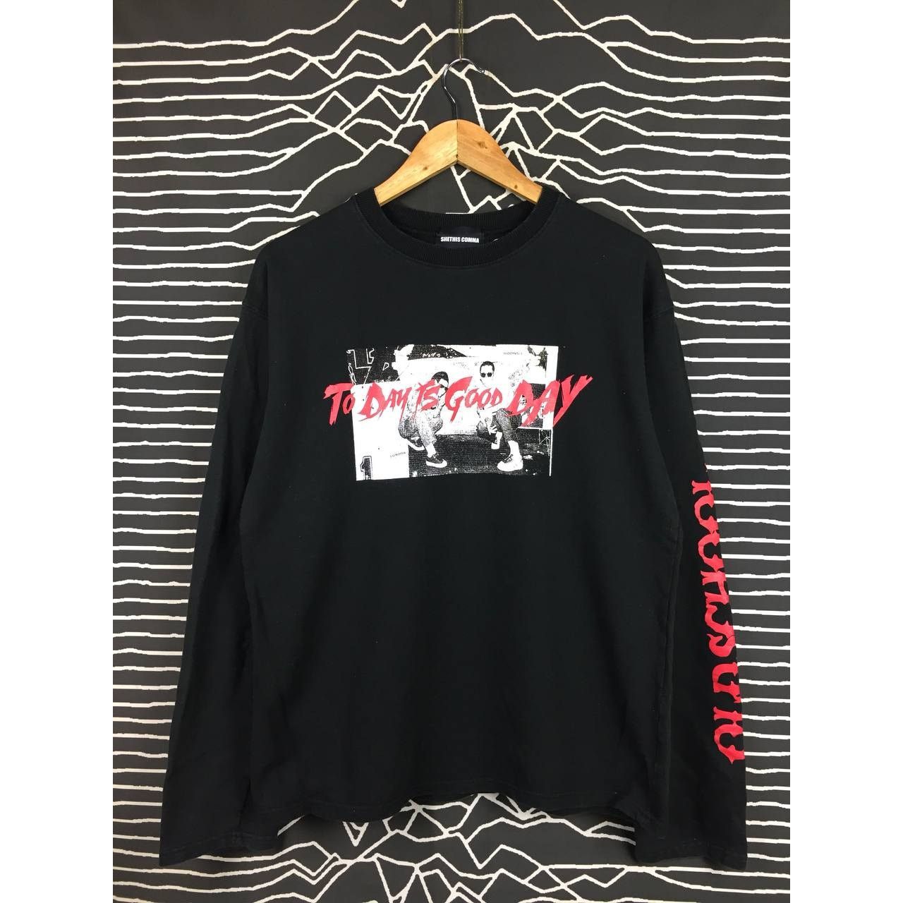 Vintage Shethiscomma To Day Is Good Day Longsleeve Tee Size US L / EU 52-54 / 3 - 1 Thumbnail