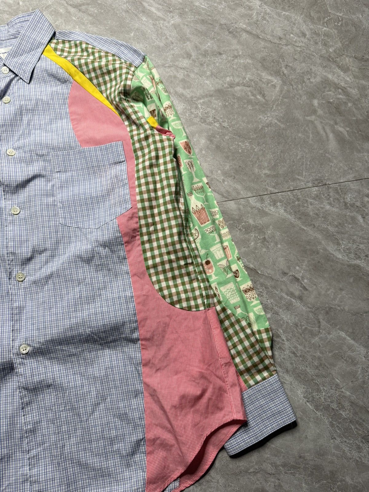 Comme des Garcons SHIRT CDG Shirt S/S 13 Patch Panneled Buttondown Size US XS / EU 42 / 0 - 3 Thumbnail
