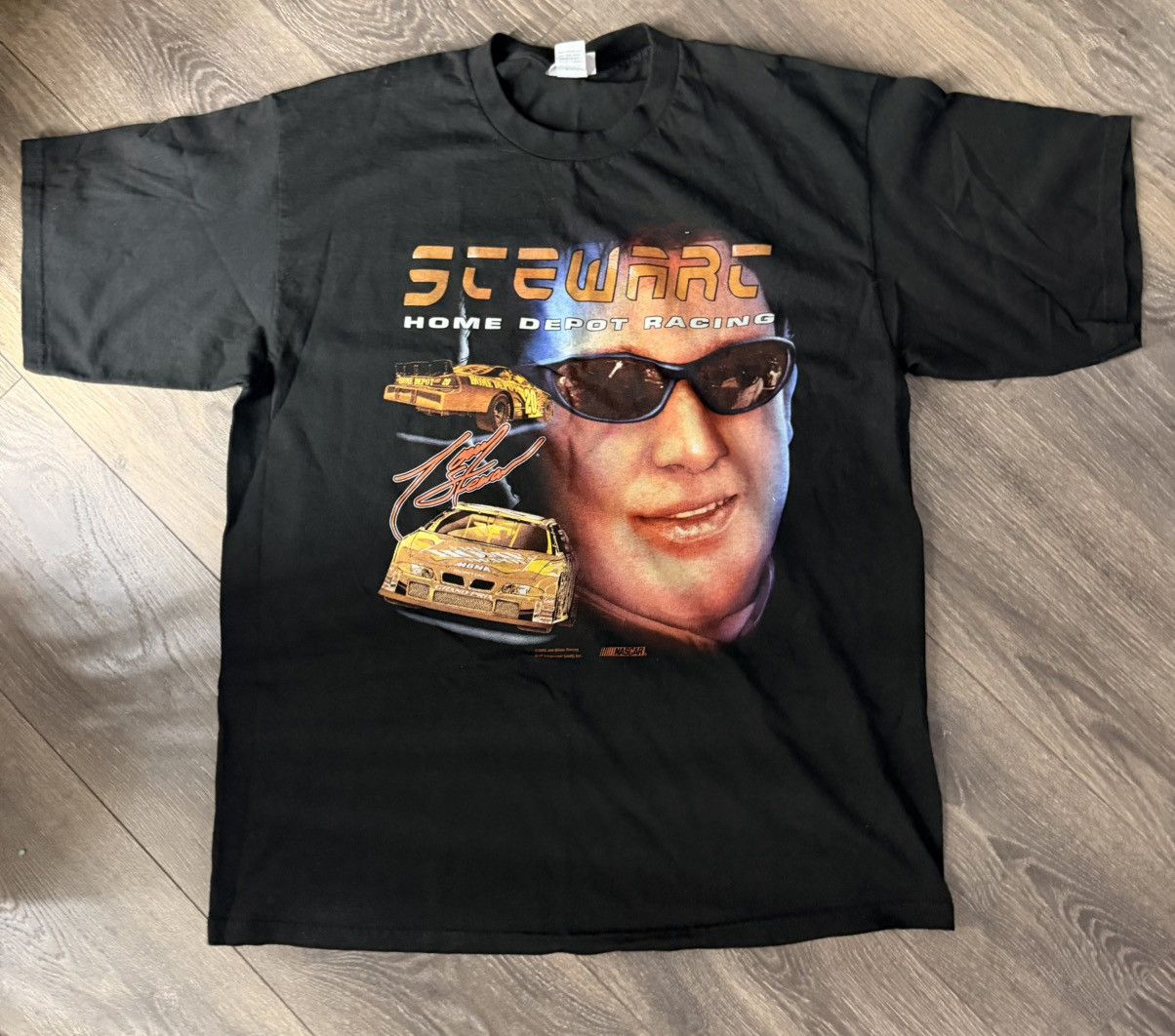Jerzees Vintage Short Sleeve Shirt Nascar x Tony Stewart Size US XL / EU 56 / 4 - 1 Thumbnail