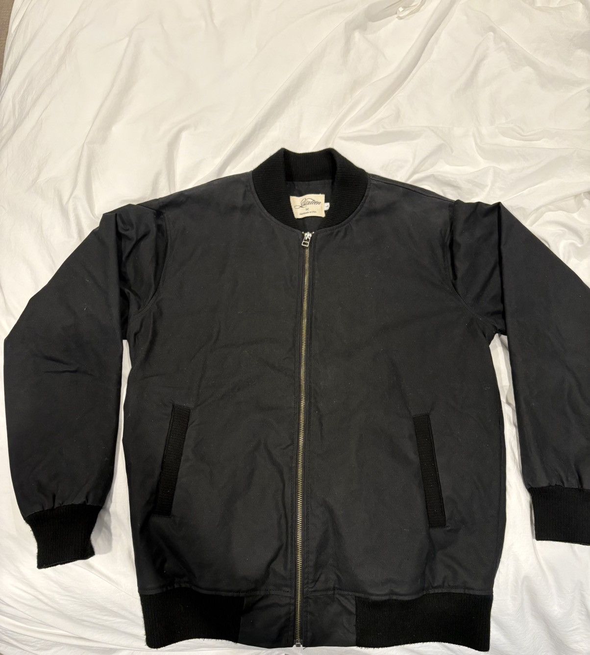 3sixteen 3sixteen Stadium Jacket Black Waxed Canvas Size US L / EU 52-54 / 3 - 4 Thumbnail